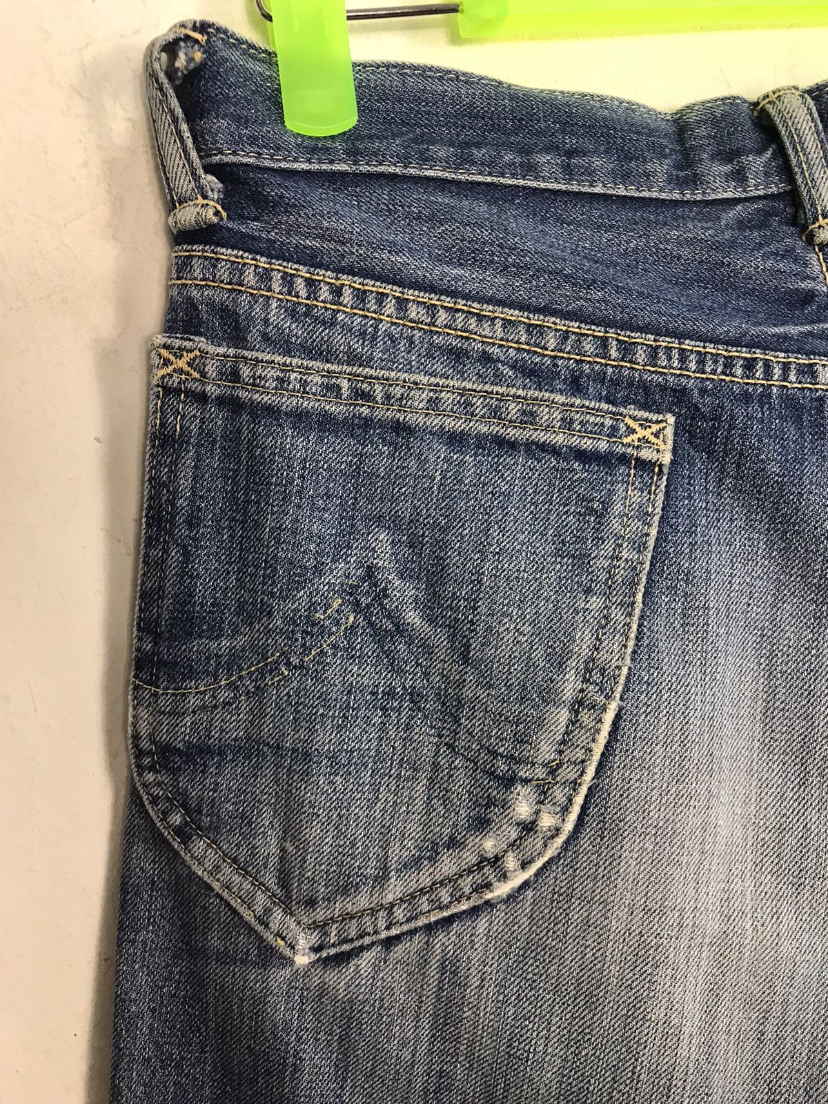 Dana Lee × Vintage Vintage Union Mad Lee Ganiurized Selvedge Distressed Jeans Size US 28 / EU 44 - 12 Thumbnail