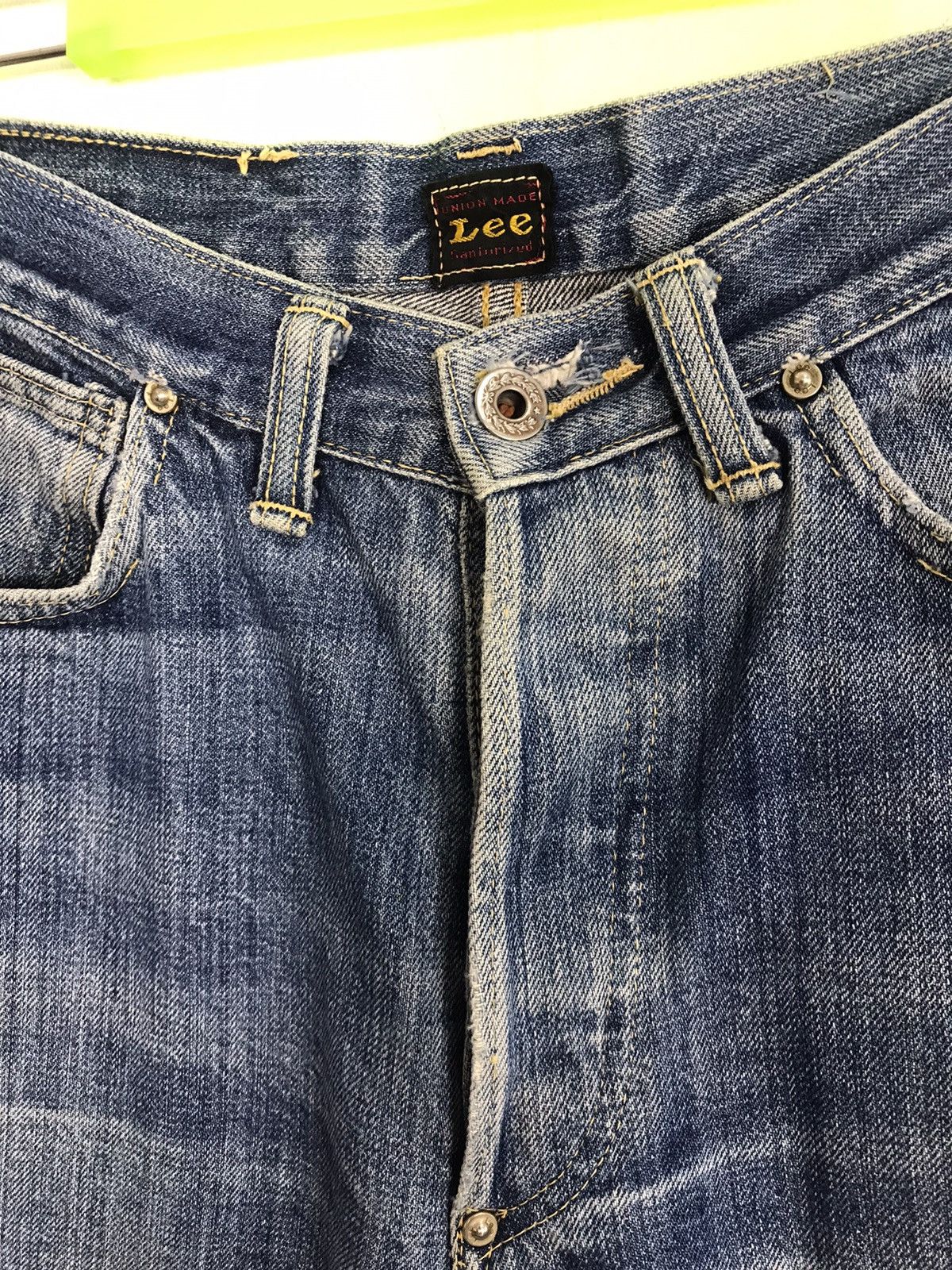 Dana Lee × Vintage Vintage Union Mad Lee Ganiurized Selvedge Distressed Jeans Size US 28 / EU 44 - 6 Thumbnail