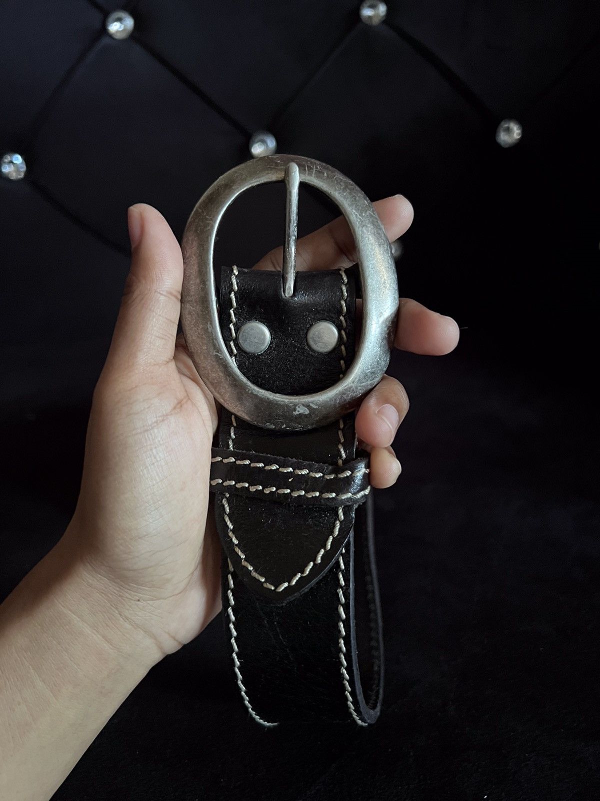 Genuine Leather Hawk Genuine Leather Buckle Belt Size ONE SIZE - 4 Thumbnail