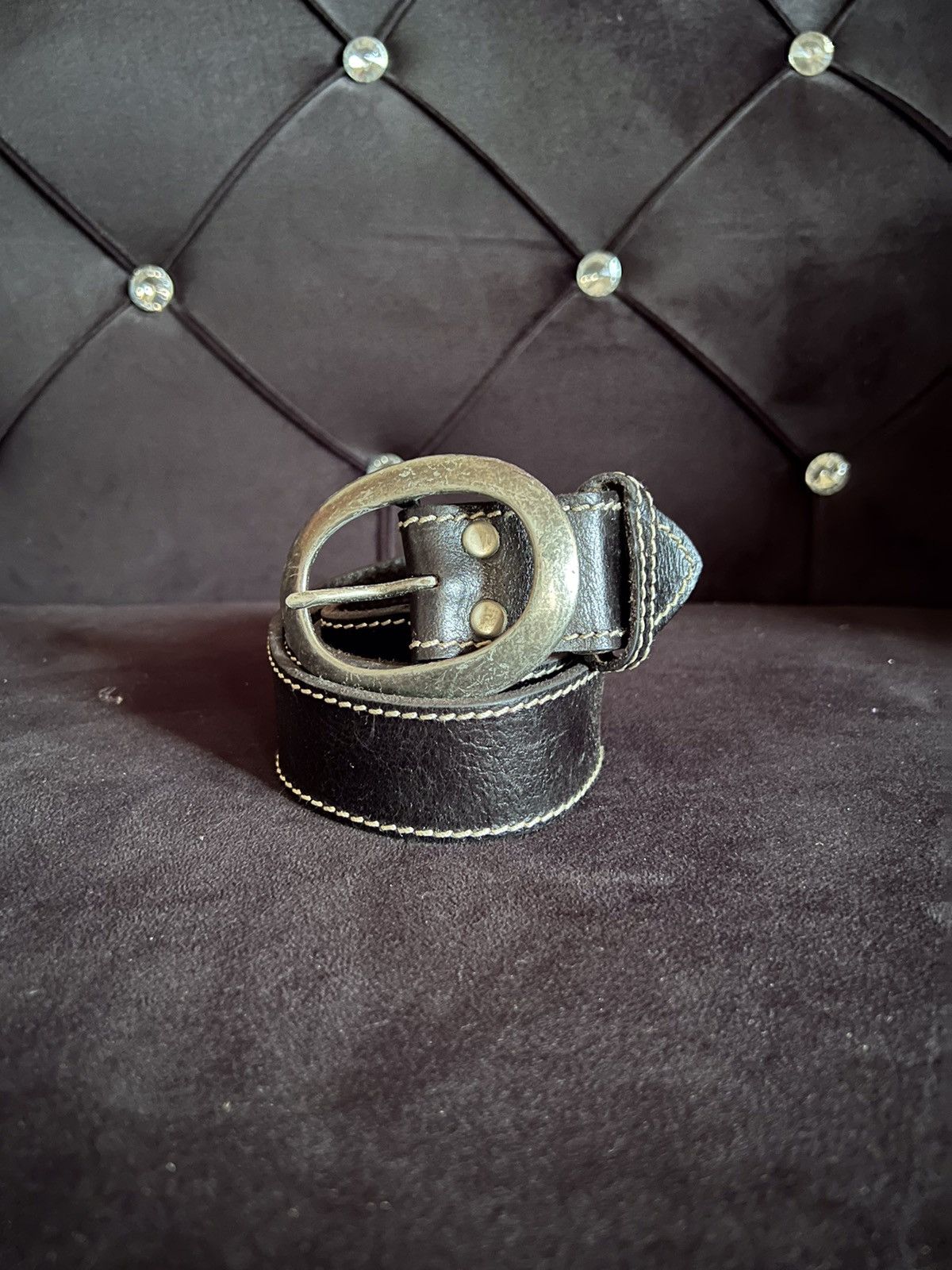 Genuine Leather Hawk Genuine Leather Buckle Belt Size ONE SIZE - 3 Thumbnail