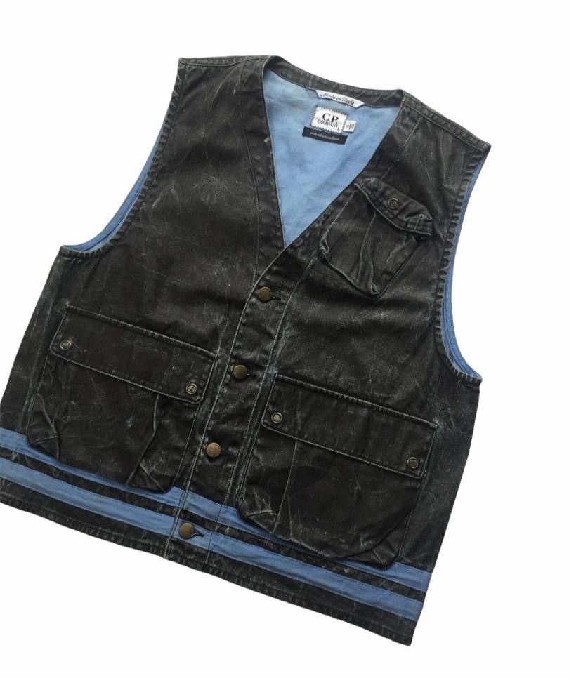 C.P. Company C.P COMPANY WAXED TACTICAL VEST JACKET (Undersixteen) Size US XS / EU 42 / 0 - 3 Thumbnail
