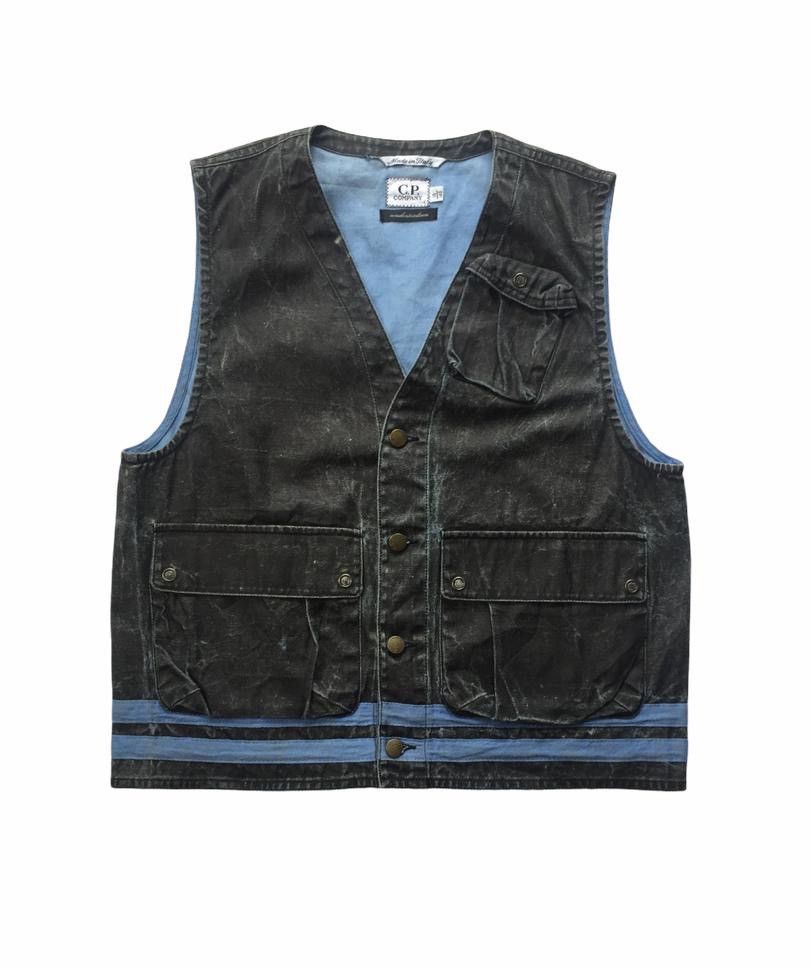 C.P. Company C.P COMPANY WAXED TACTICAL VEST JACKET (Undersixteen) Size US XS / EU 42 / 0 - 1 Thumbnail
