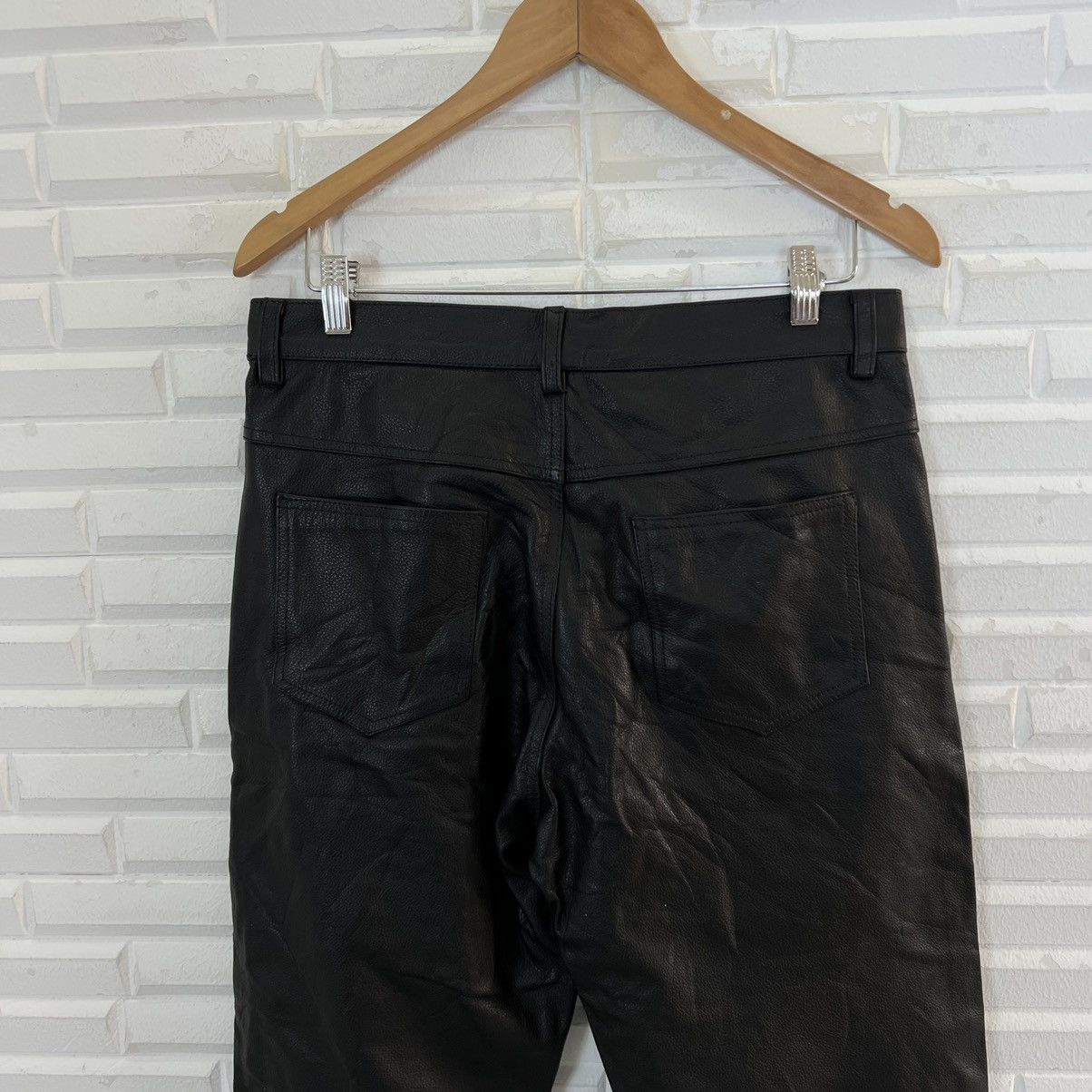 Japanese Brand RACING BIKER PARACHUTE RIDER LEATHER PANTS Size US 31 - 9 Thumbnail