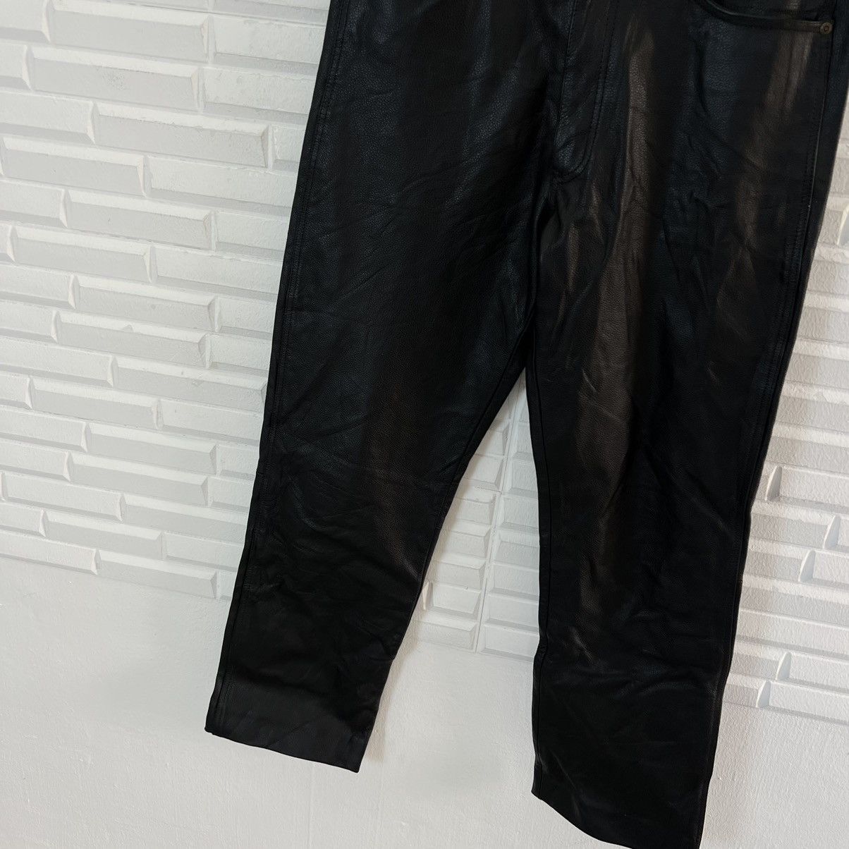 Japanese Brand RACING BIKER PARACHUTE RIDER LEATHER PANTS Size US 31 - 4 Thumbnail