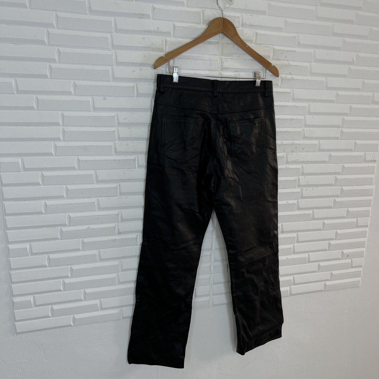 Japanese Brand RACING BIKER PARACHUTE RIDER LEATHER PANTS Size US 31 - 8 Thumbnail