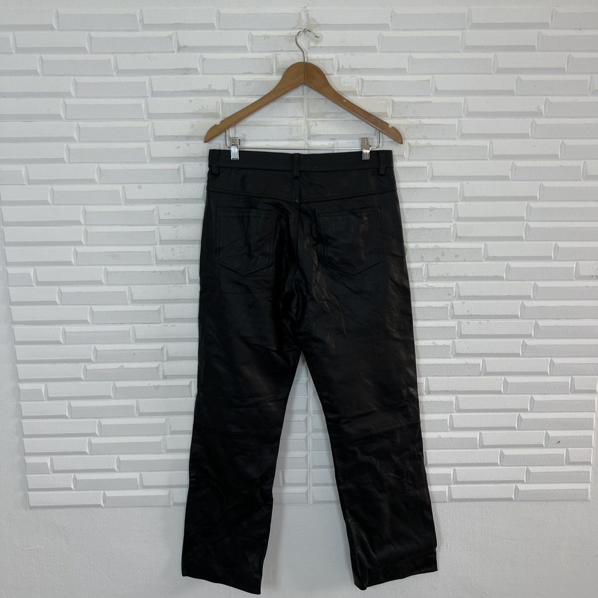 Japanese Brand RACING BIKER PARACHUTE RIDER LEATHER PANTS Size US 31 - 7 Thumbnail