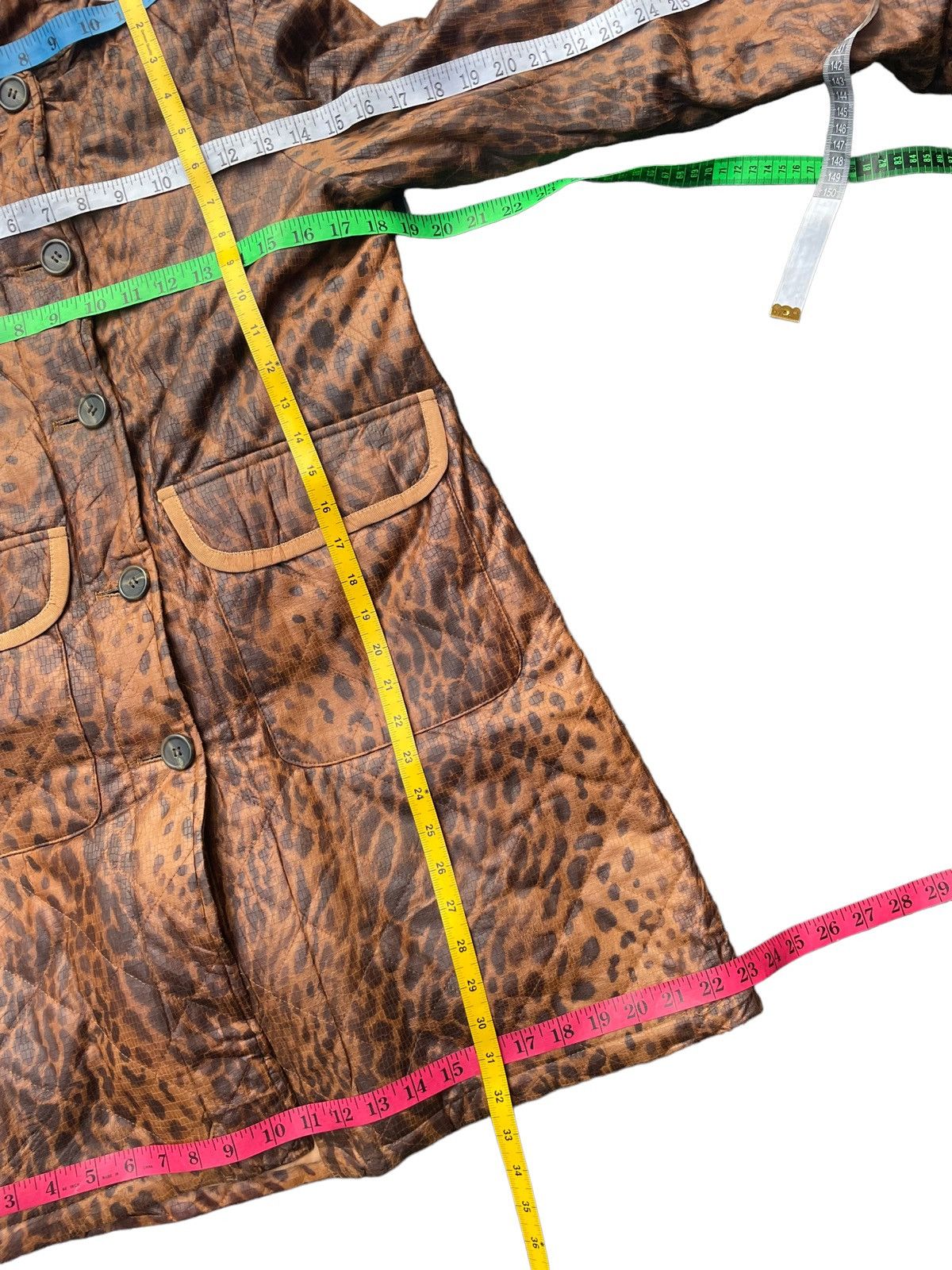 Barneys New York × Designer Barneys Newyork Leopard Design Parka Jacket Size S / US 4 / IT 40 - 13 Thumbnail