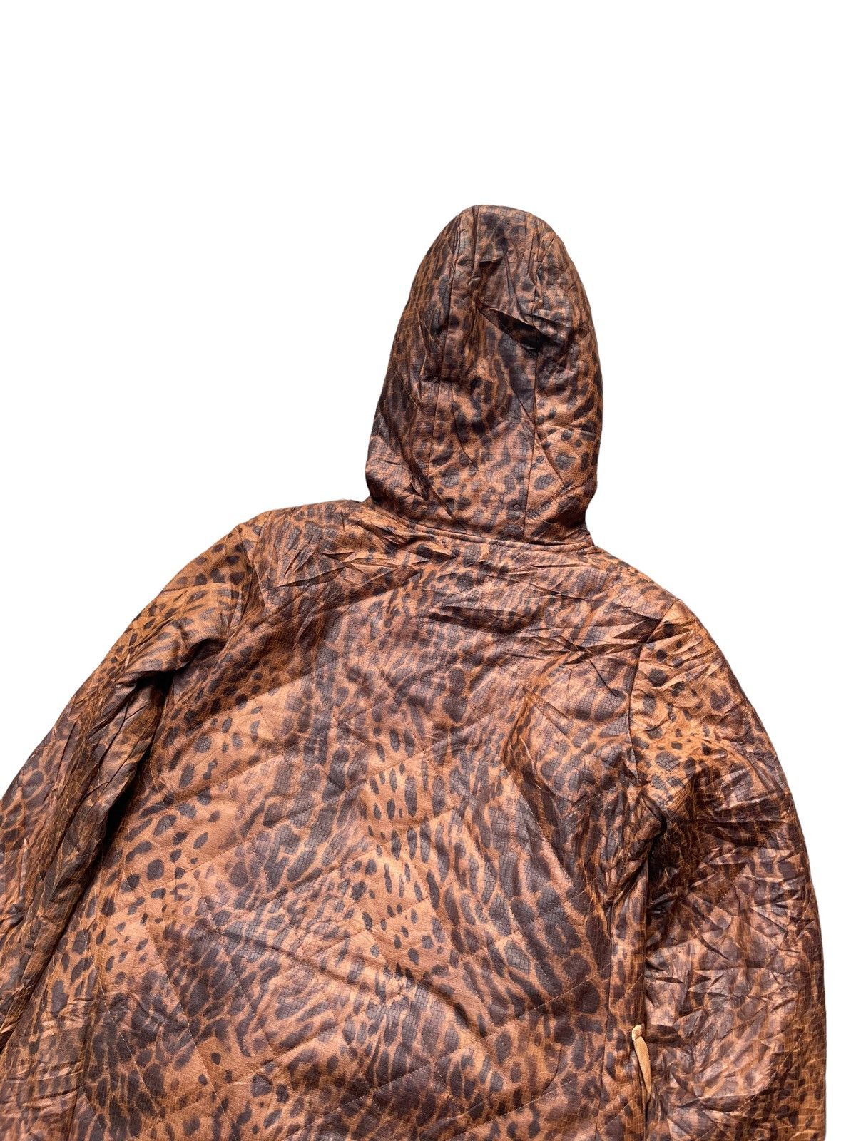 Barneys New York × Designer Barneys Newyork Leopard Design Parka Jacket Size S / US 4 / IT 40 - 8 Thumbnail