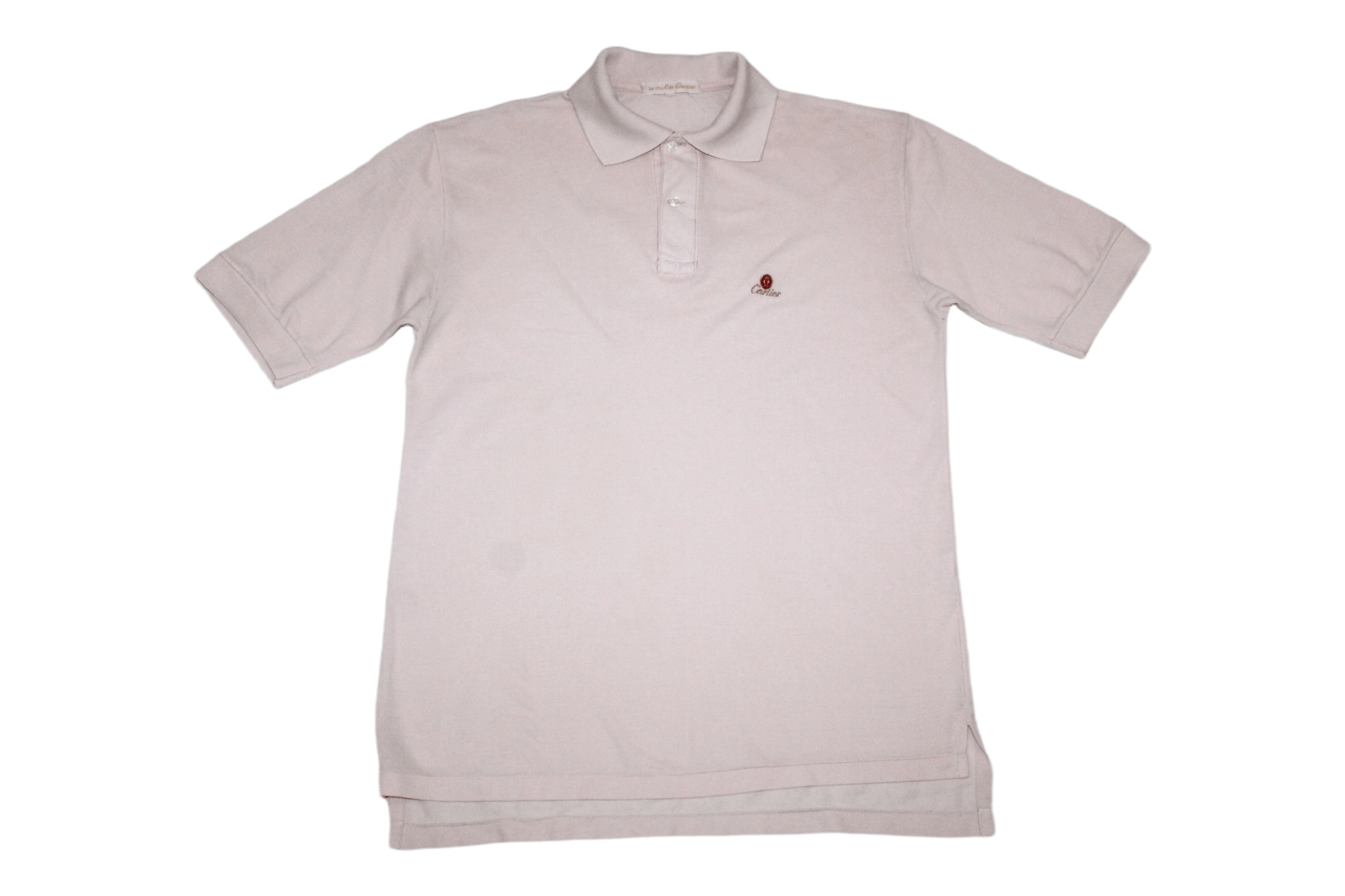 image of VTG 80's Cartier Signatured Luxury Polo Shirt in Pink, Men's (Size Medium)