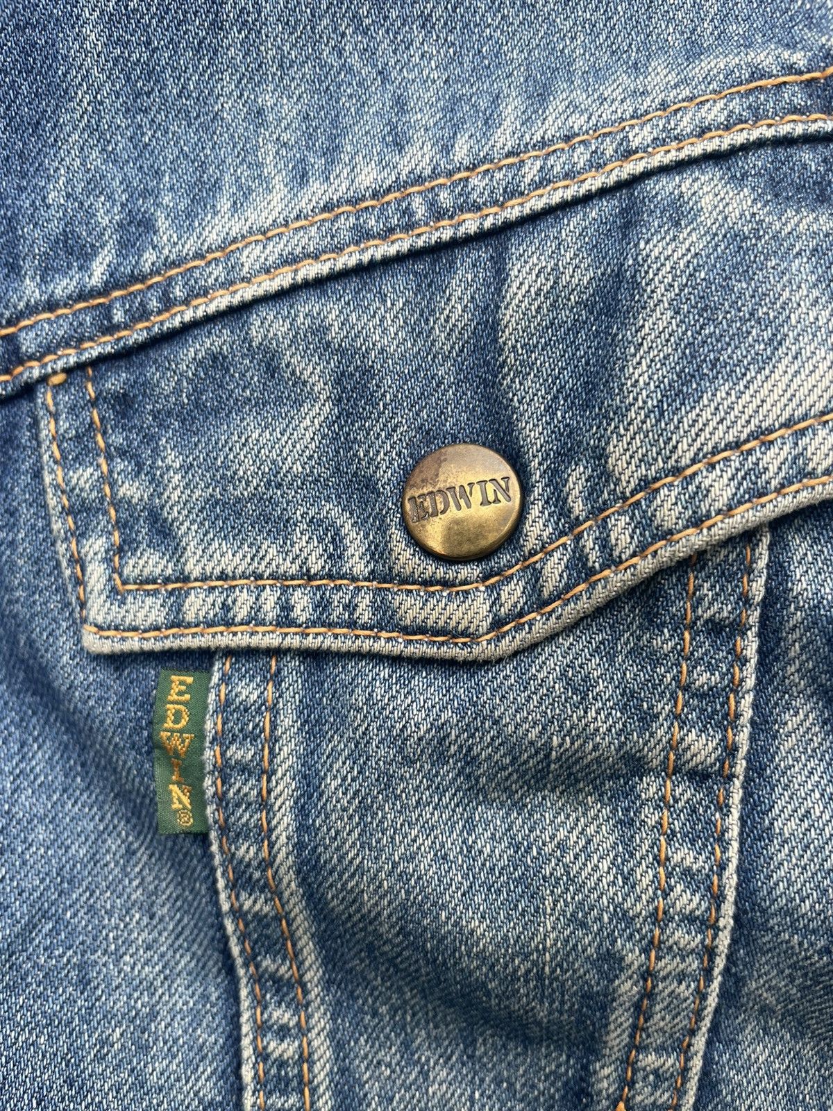 Edwin × Vintage Vintage Old Edwin Denim Jacket Size US L / EU 52-54 / 3 - 16 Thumbnail