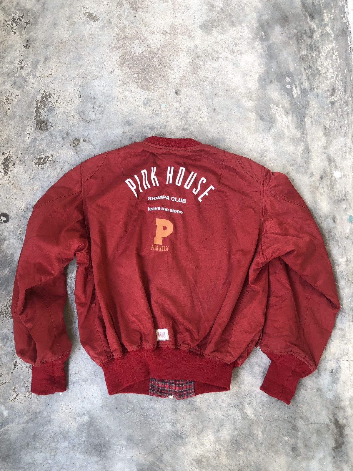 Pink House × Vintage VINTAGE PINK HOUSE BOMBERS JACKET Rave Punk Size US M / EU 48-50 / 2 - 5 Thumbnail