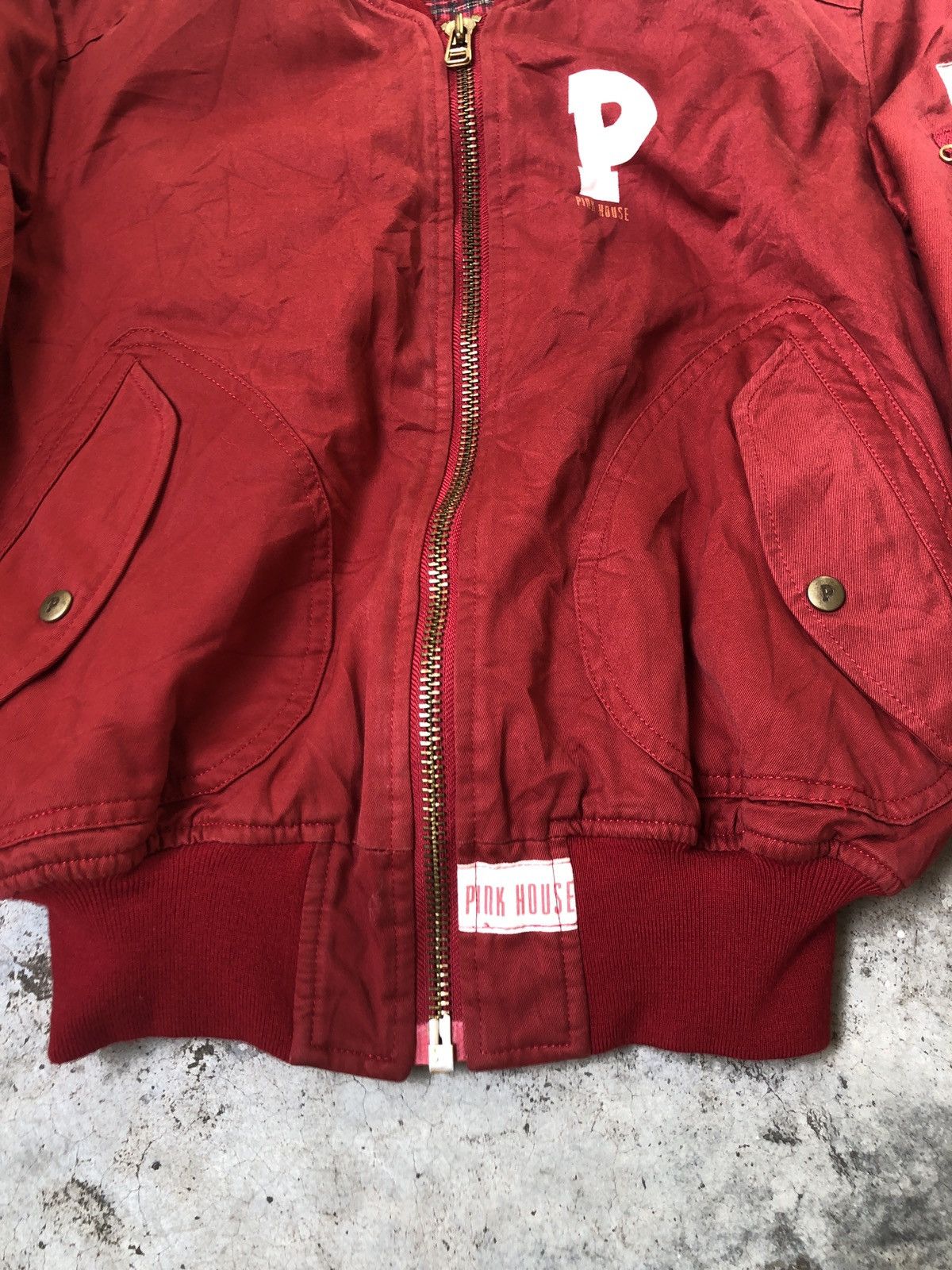 Pink House × Vintage VINTAGE PINK HOUSE BOMBERS JACKET Rave Punk Size US M / EU 48-50 / 2 - 4 Thumbnail