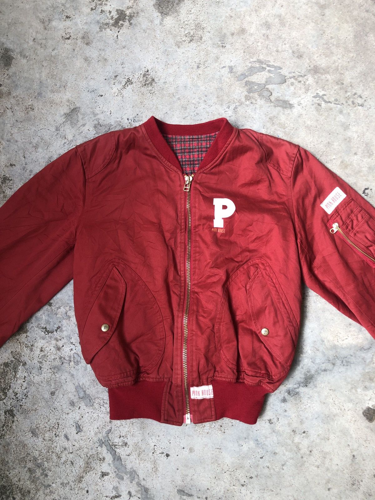 Pink House × Vintage VINTAGE PINK HOUSE BOMBERS JACKET Rave Punk Size US M / EU 48-50 / 2 - 2 Thumbnail