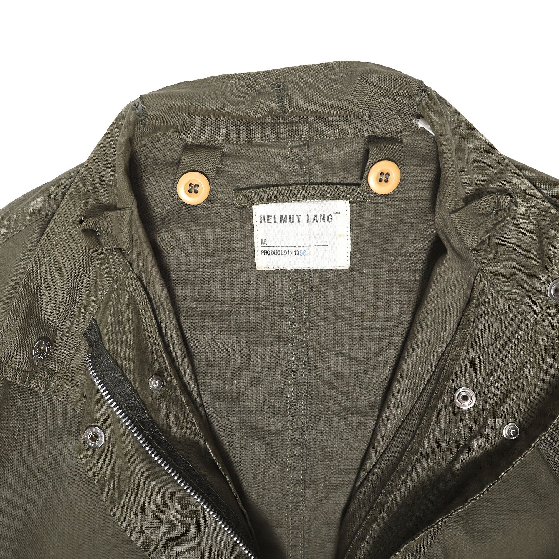 Helmut Lang 1998 Olive Military Jacket Size US S / EU 44-46 / 1 - 4 Thumbnail