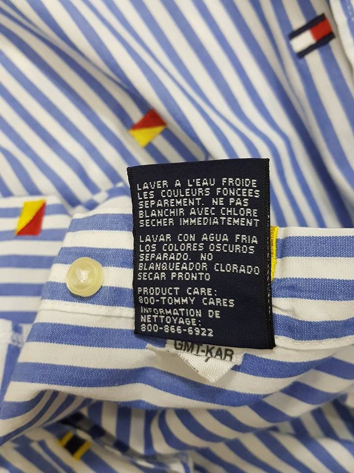 Tommy Hilfiger Various of Country Flag Striped Button Up Shirt Size US XL / EU 56 / 4 - 9 Thumbnail