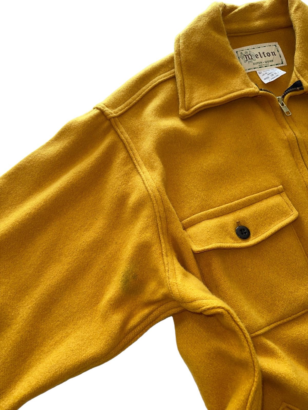 The Workers Club × Vintage VINTAGE 70s MELTON WOOL JACKET Size US L / EU 52-54 / 3 - 7 Thumbnail