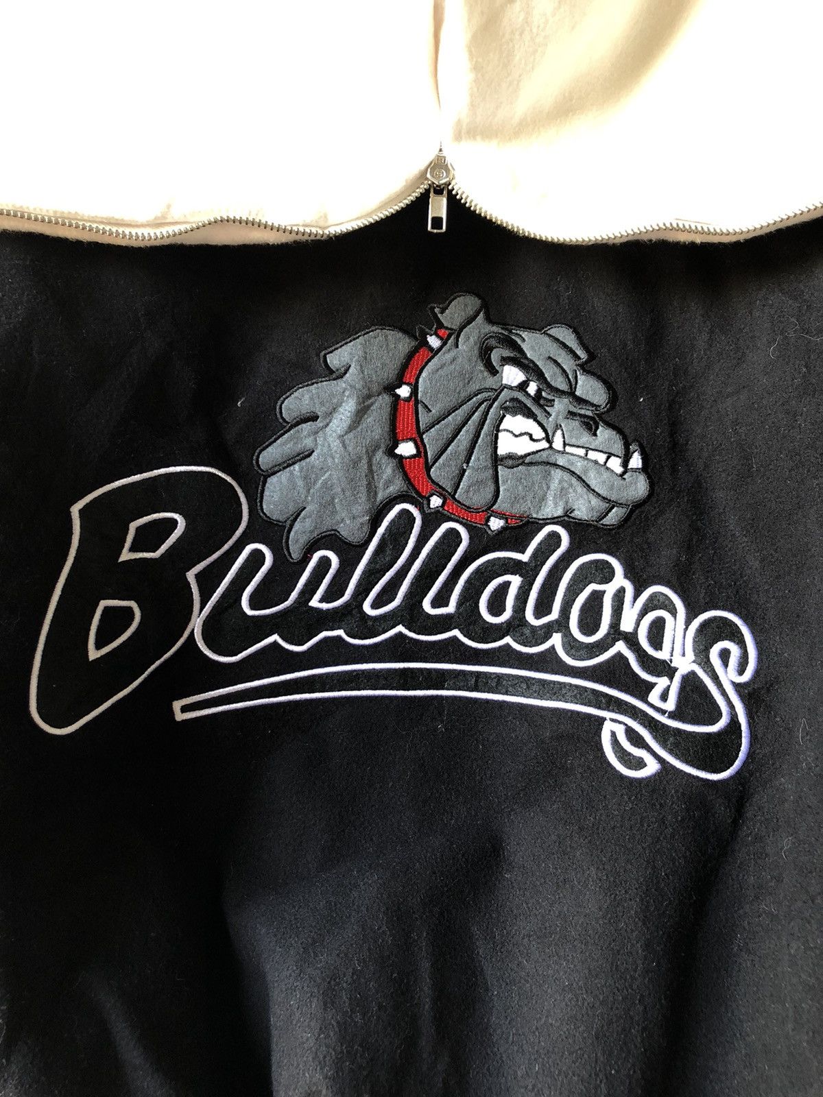 Band Tees bulldogs Grey Script Spellout Hoodies Black Jackets Size XL / US 12-14 / IT 48-50 - 8 Thumbnail