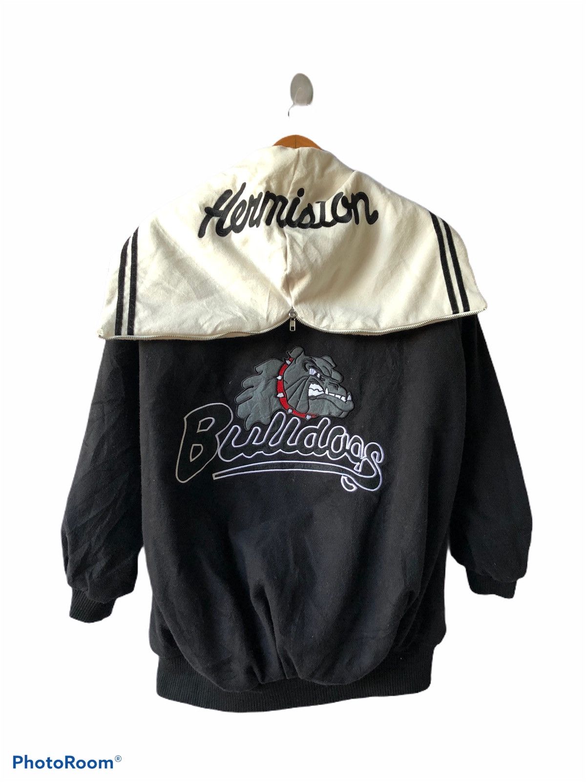 Band Tees bulldogs Grey Script Spellout Hoodies Black Jackets Size XL / US 12-14 / IT 48-50 - 1 Thumbnail