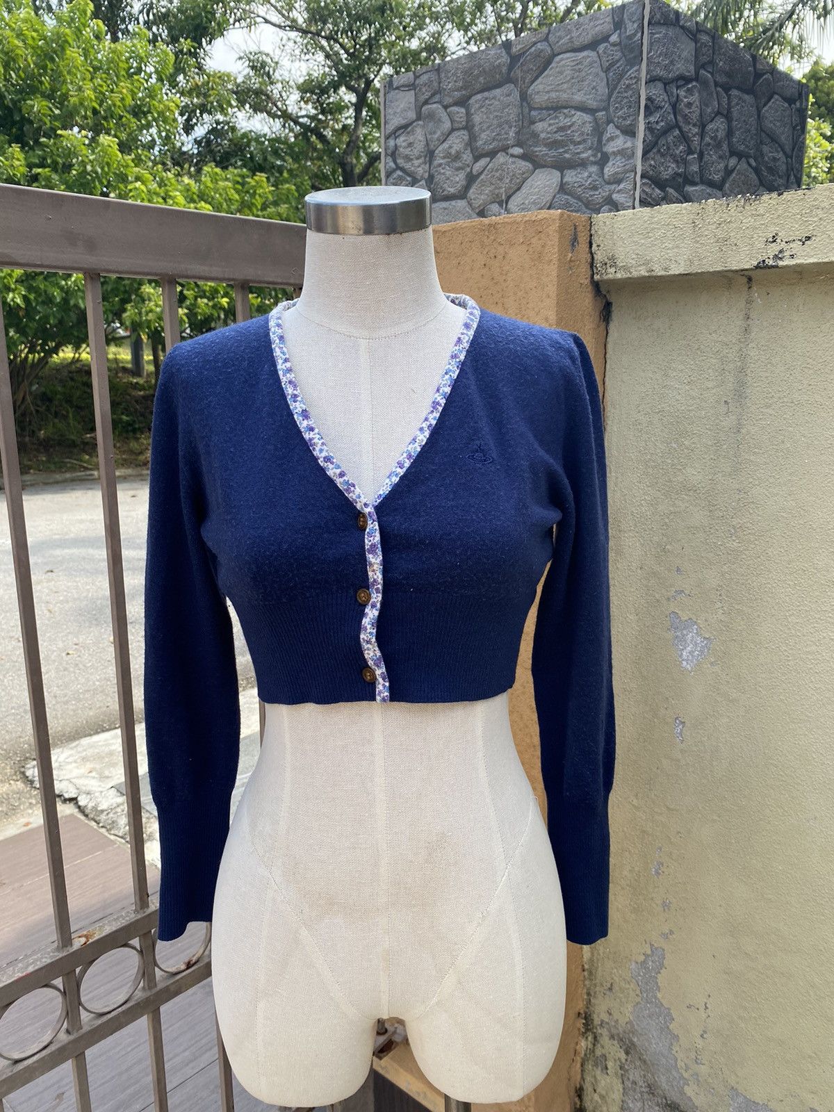 Vivienne Westwood vintage blue cardigan Size M / US 6-8 / IT 42-44 - 1 Thumbnail