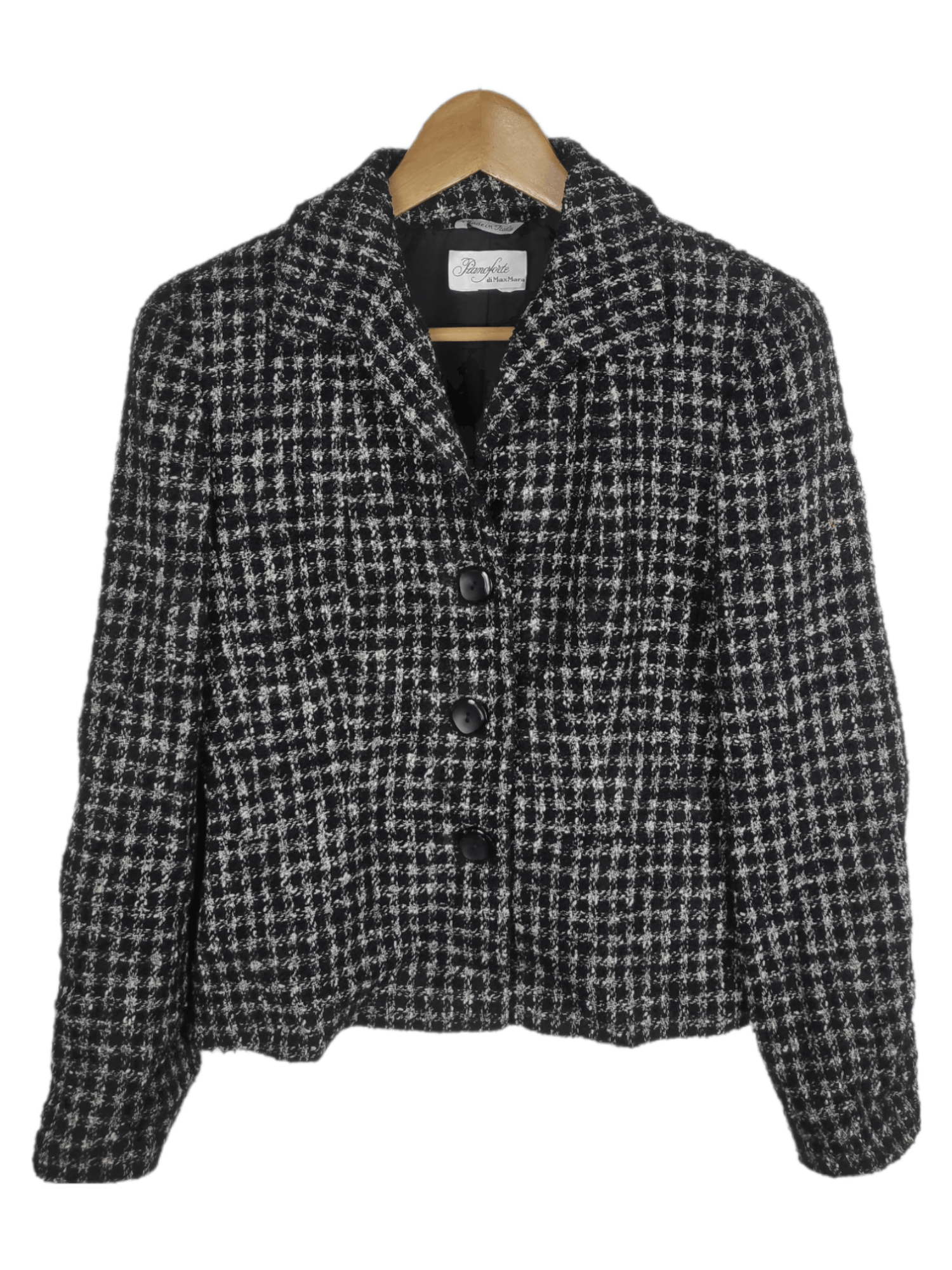 image of Archival Clothing x Max Mara Vintage Pianoforte Di Max Mara Japan Only Tweed Jacket (Size Small)