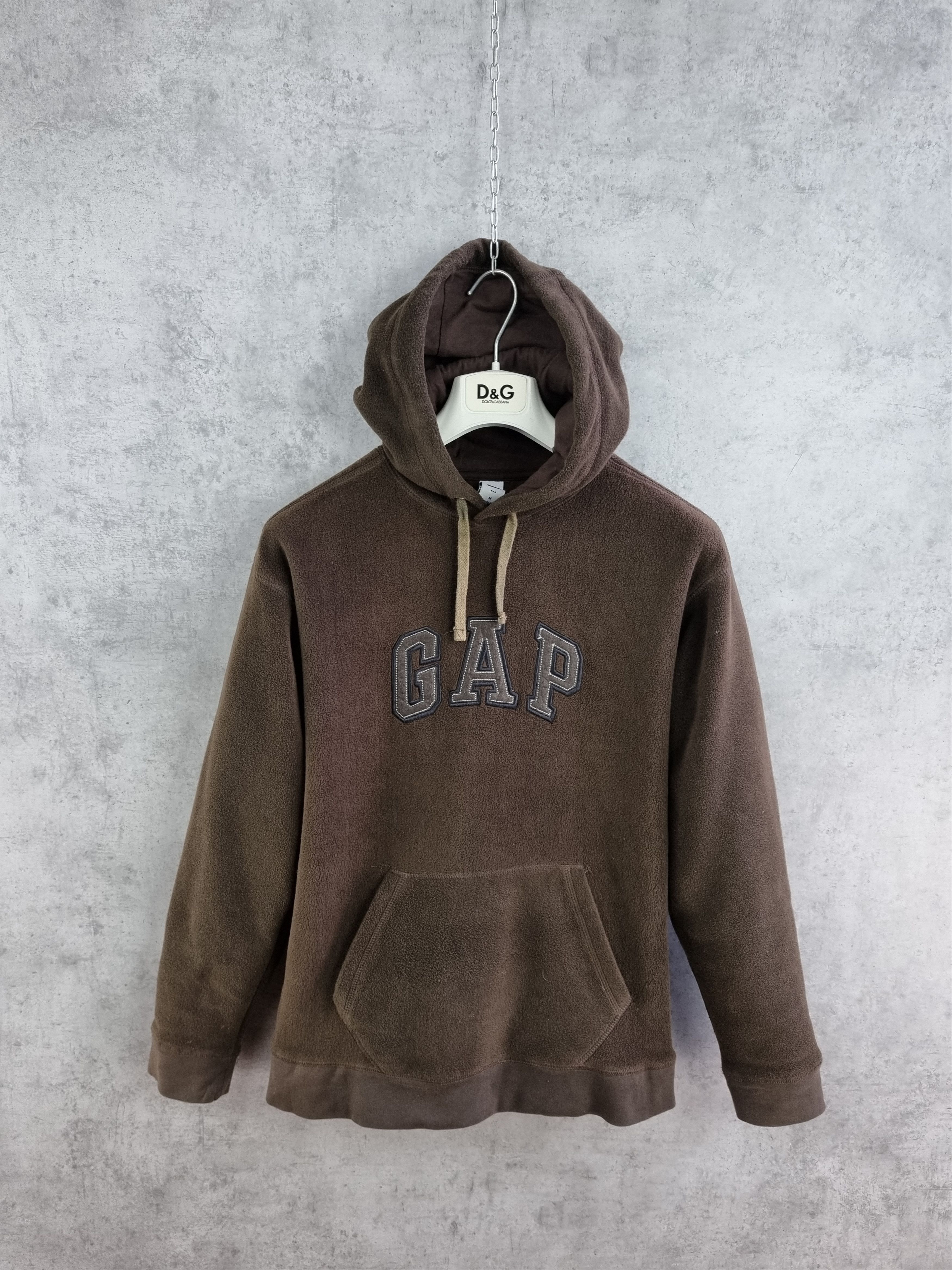 Gap Brown Gap Fleece Hoodie Spellout logo Size US S / EU 44-46 / 1 - 3 Thumbnail