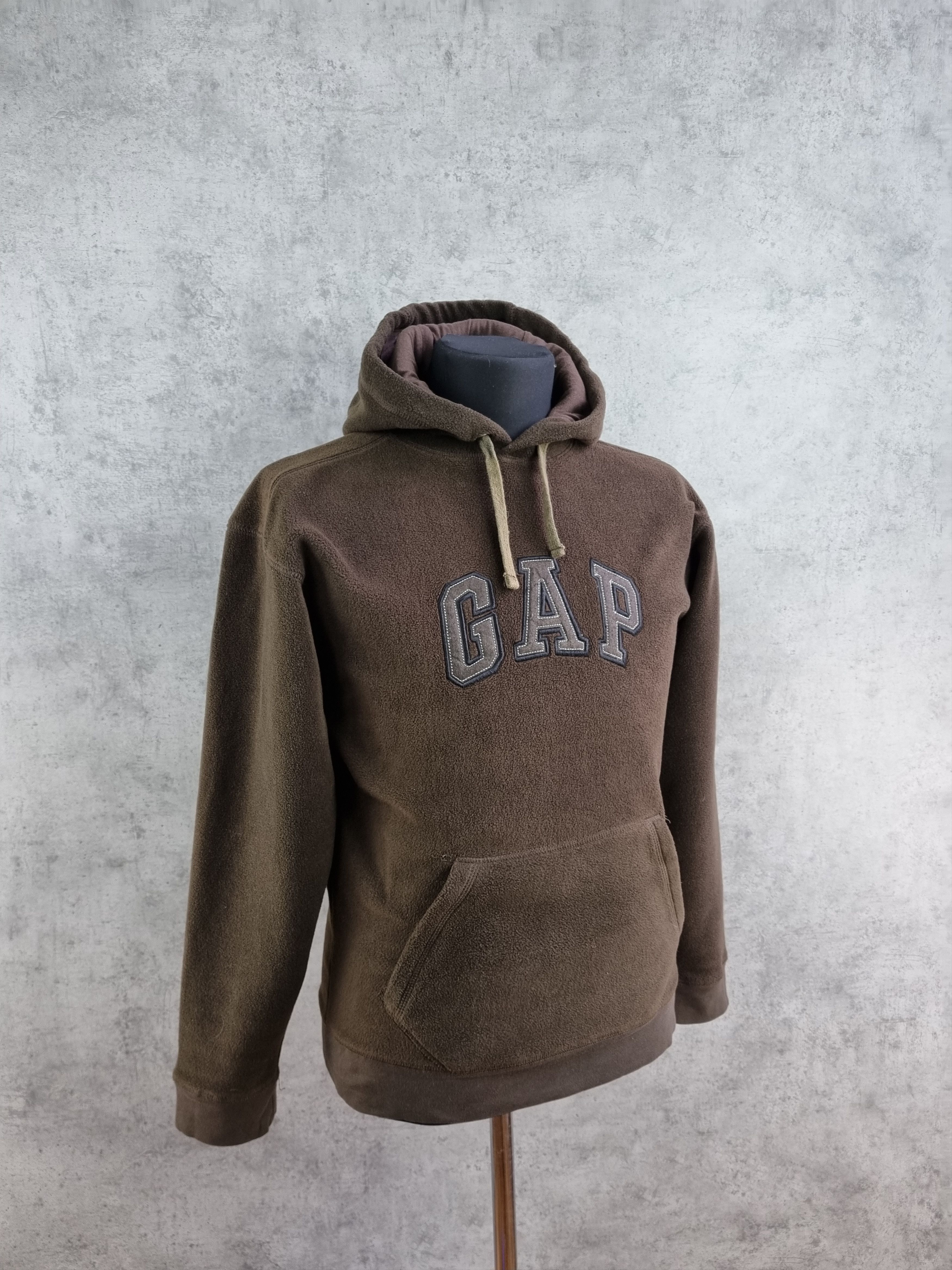 Gap Brown Gap Fleece Hoodie Spellout logo Size US S / EU 44-46 / 1 - 4 Thumbnail