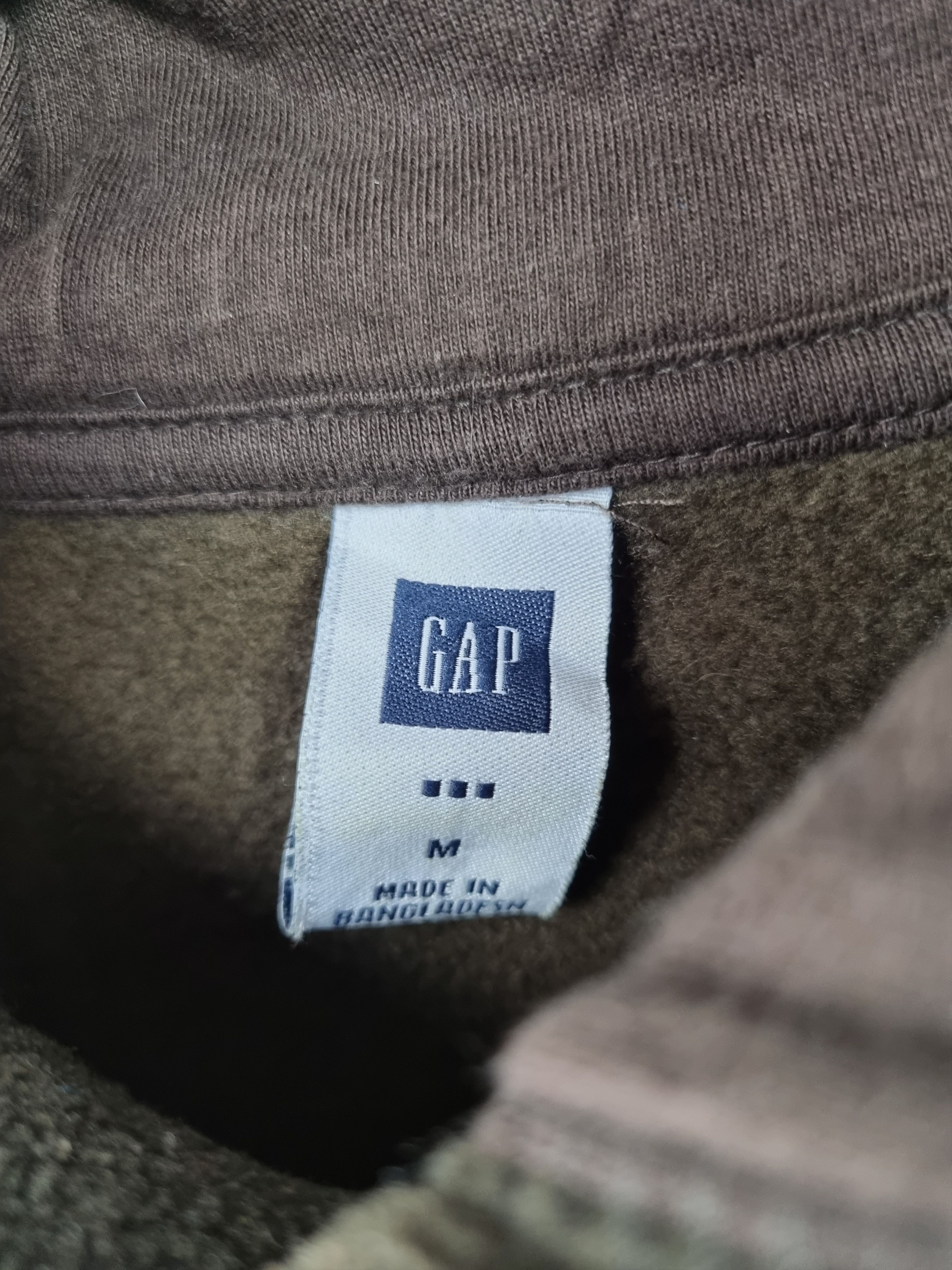 Gap Brown Gap Fleece Hoodie Spellout logo Size US S / EU 44-46 / 1 - 12 Thumbnail
