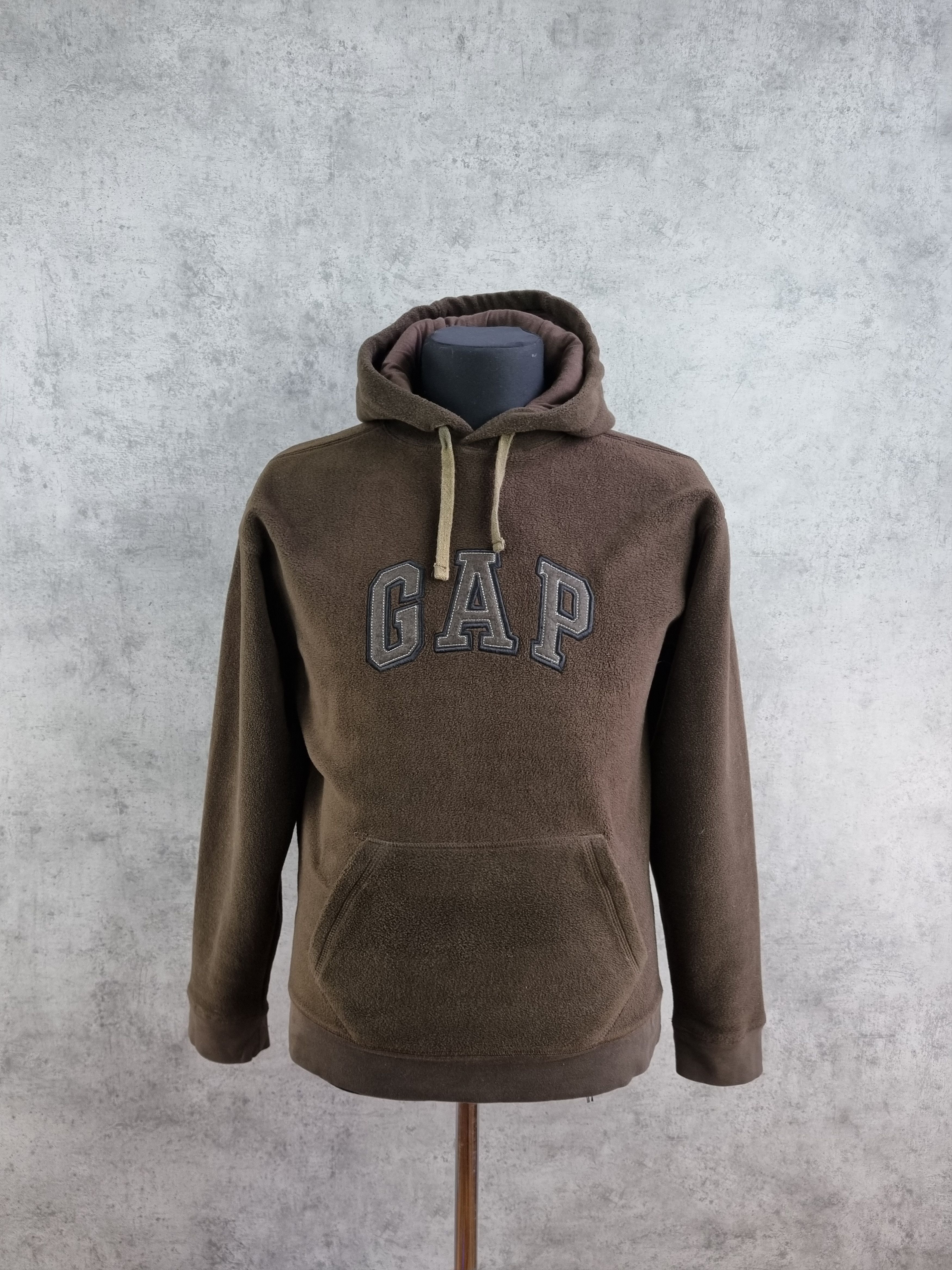 Gap Brown Gap Fleece Hoodie Spellout logo Size US S / EU 44-46 / 1 - 1 Thumbnail