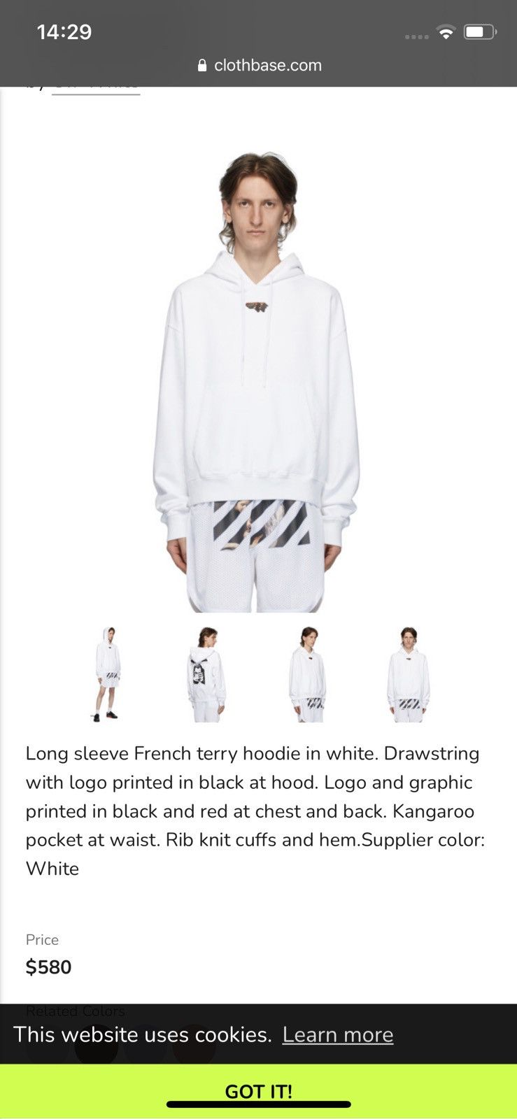 Off-White Off White Mirko Artist Hoodie Size US S / EU 44-46 / 1 - 13 Thumbnail