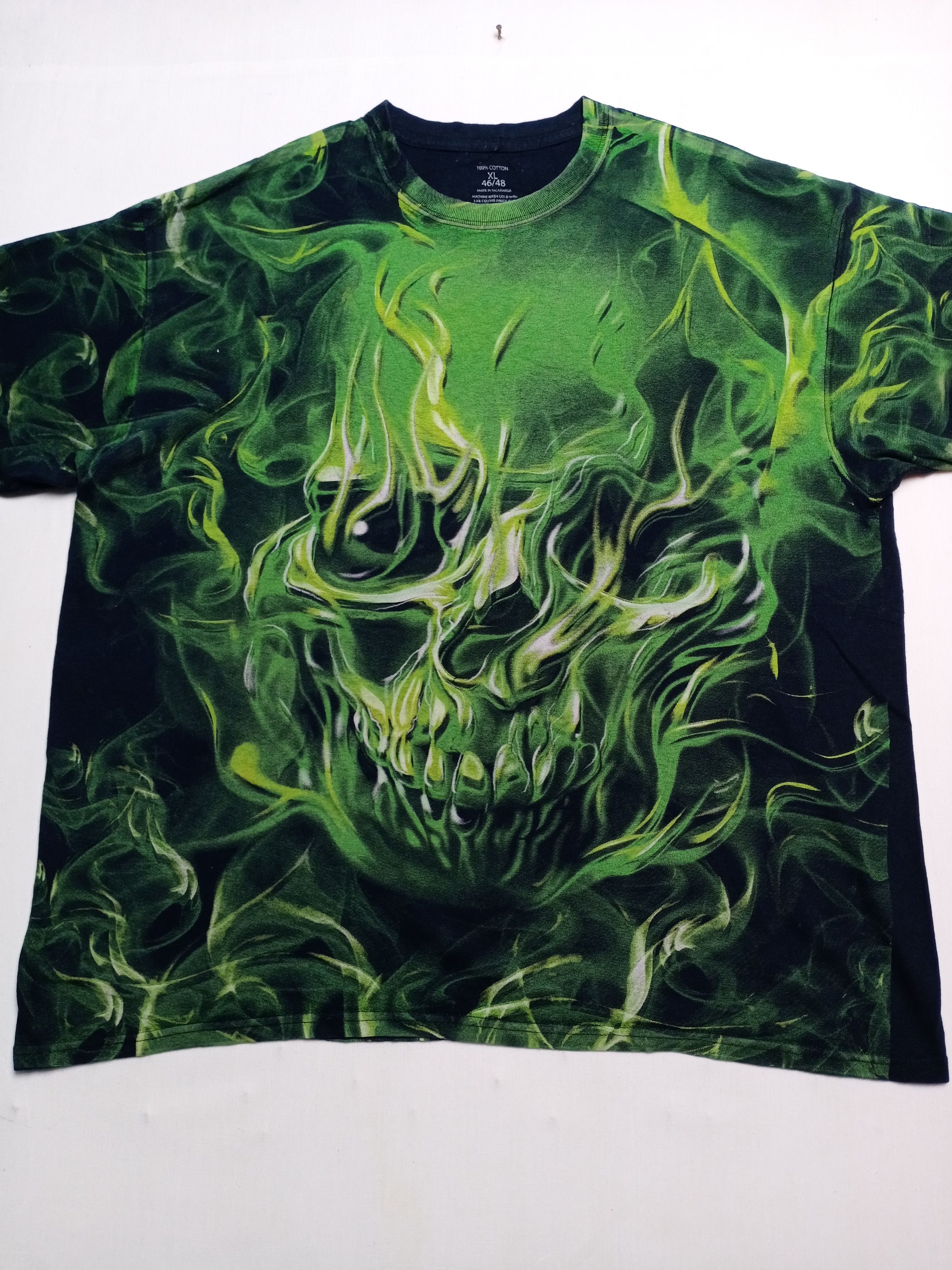 Vintage Rare Overprint Skull Design T-shirt Size US XL / EU 56 / 4 - 3 Thumbnail