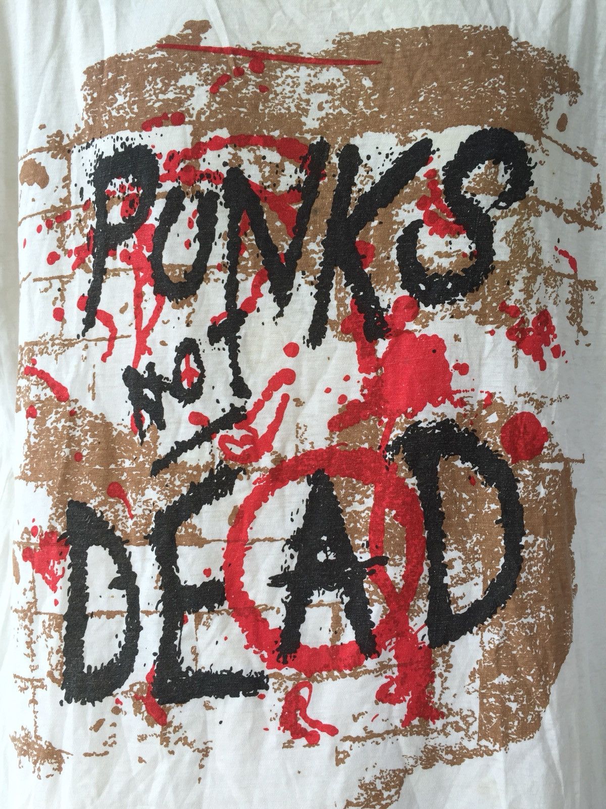 Band Tees × Vintage VINTAGE ANARCHY PUNK NOT DEAD TSHIRT Size US XL / EU 56 / 4 - 4 Thumbnail