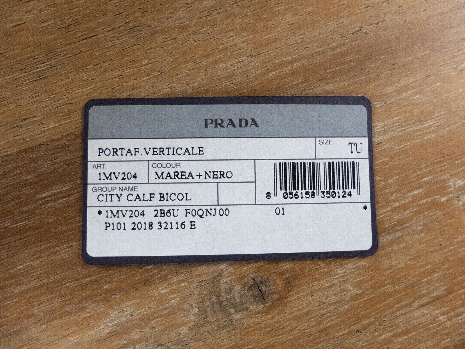 Prada PRADA blue black City Calf compact bifold leather wallet Size ONE SIZE - 5 Thumbnail