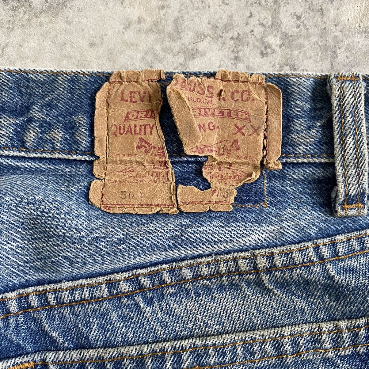 Levi's Size 32x30.5 VTG 80’s Levi's 501 Stonewashed Blue Jeans Size US 32 / EU 48 - 22 Thumbnail