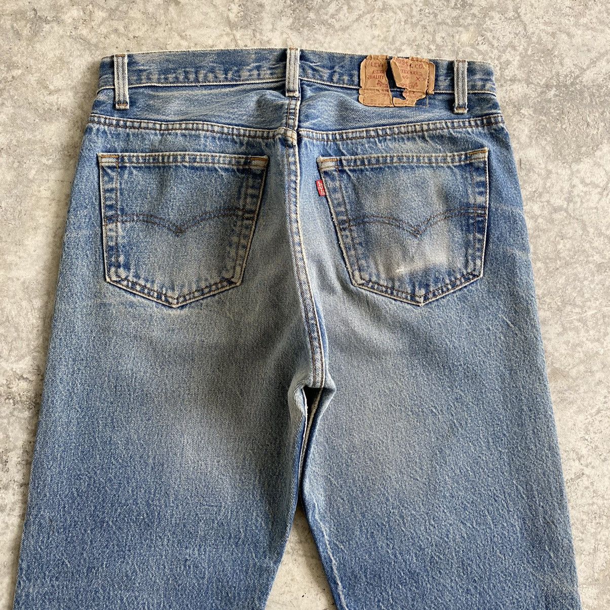 Levi's Size 32x30.5 VTG 80’s Levi's 501 Stonewashed Blue Jeans Size US 32 / EU 48 - 18 Thumbnail