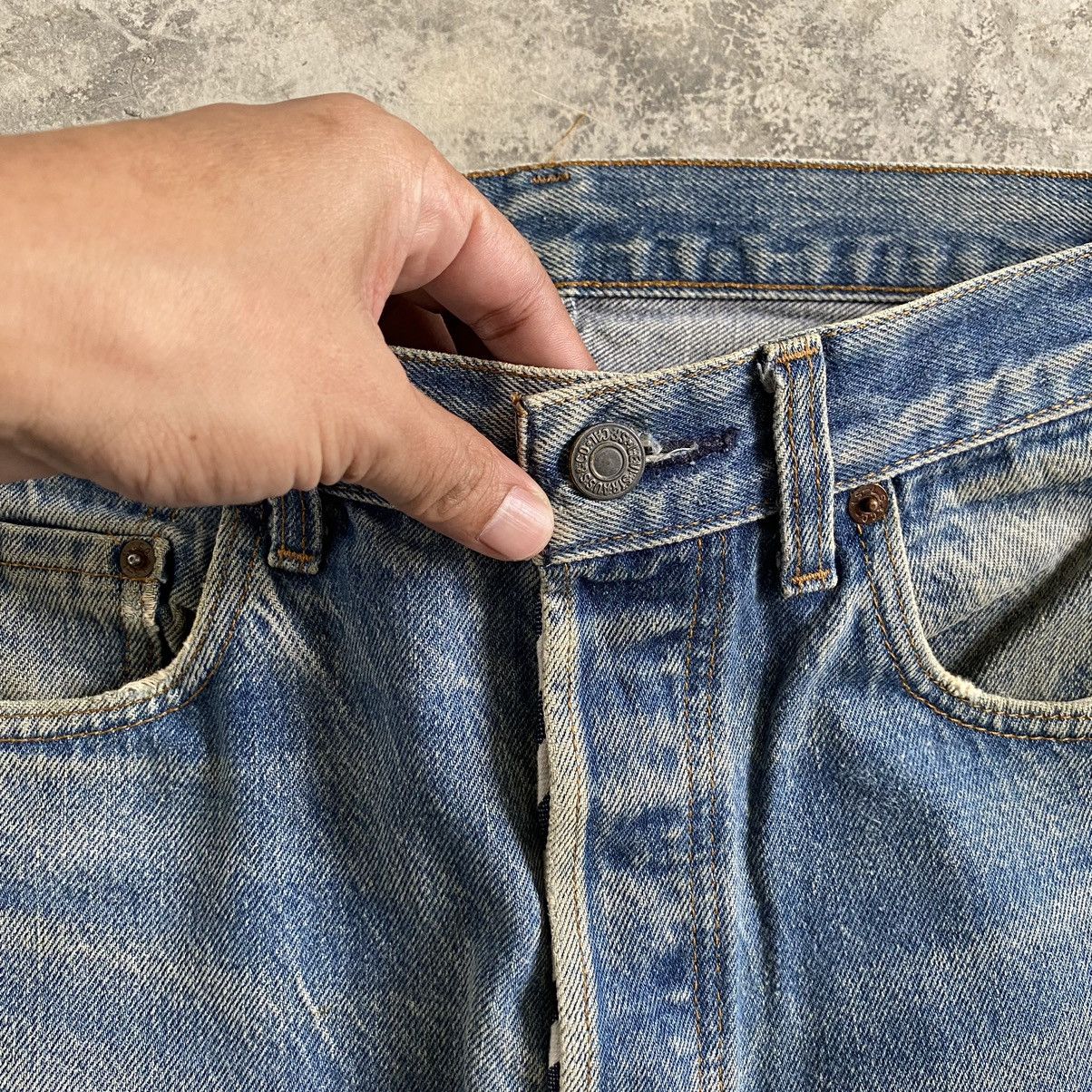 Levi's Size 32x30.5 VTG 80’s Levi's 501 Stonewashed Blue Jeans Size US 32 / EU 48 - 8 Thumbnail