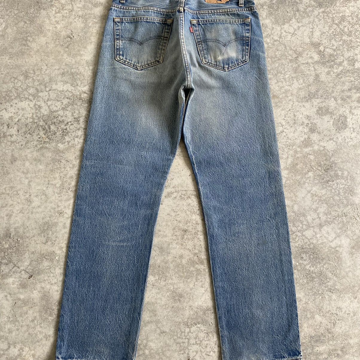 Levi's Size 32x30.5 VTG 80’s Levi's 501 Stonewashed Blue Jeans Size US 32 / EU 48 - 15 Thumbnail