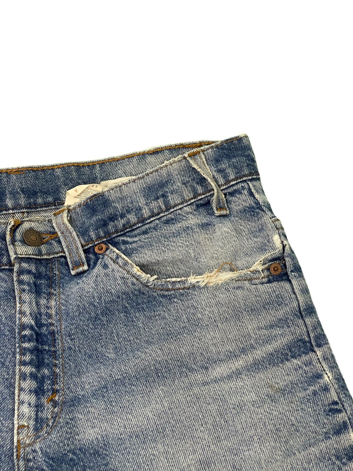 Levi's Vintage Clothing Flare Jeans 1995 Levi’s 517 USA Rebuild by Sample Japan 3🟦5 Size US 31 - 20 Thumbnail