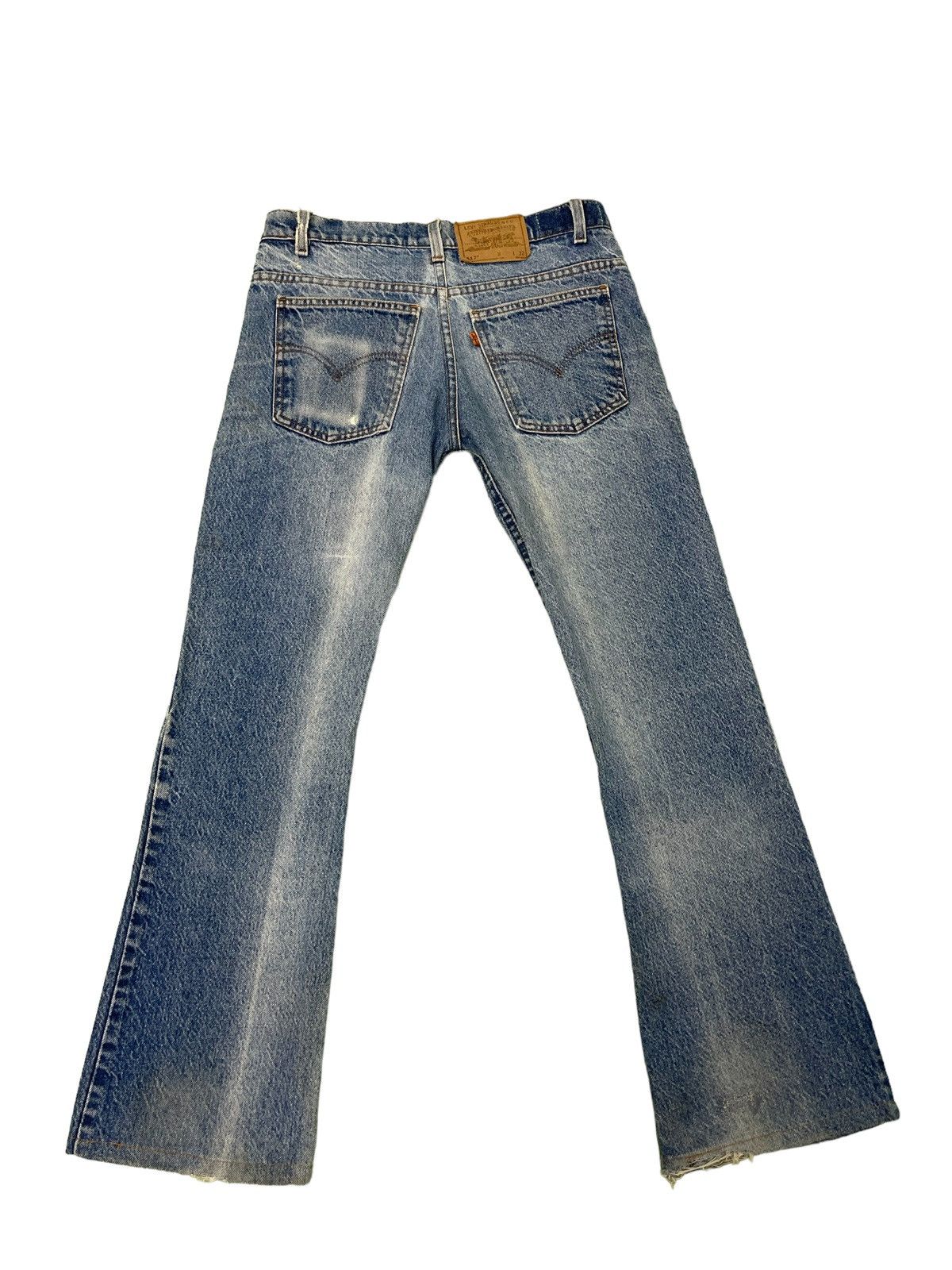 Levi's Vintage Clothing Flare Jeans 1995 Levi’s 517 USA Rebuild by Sample Japan 3🟦5 Size US 31 - 2 Thumbnail