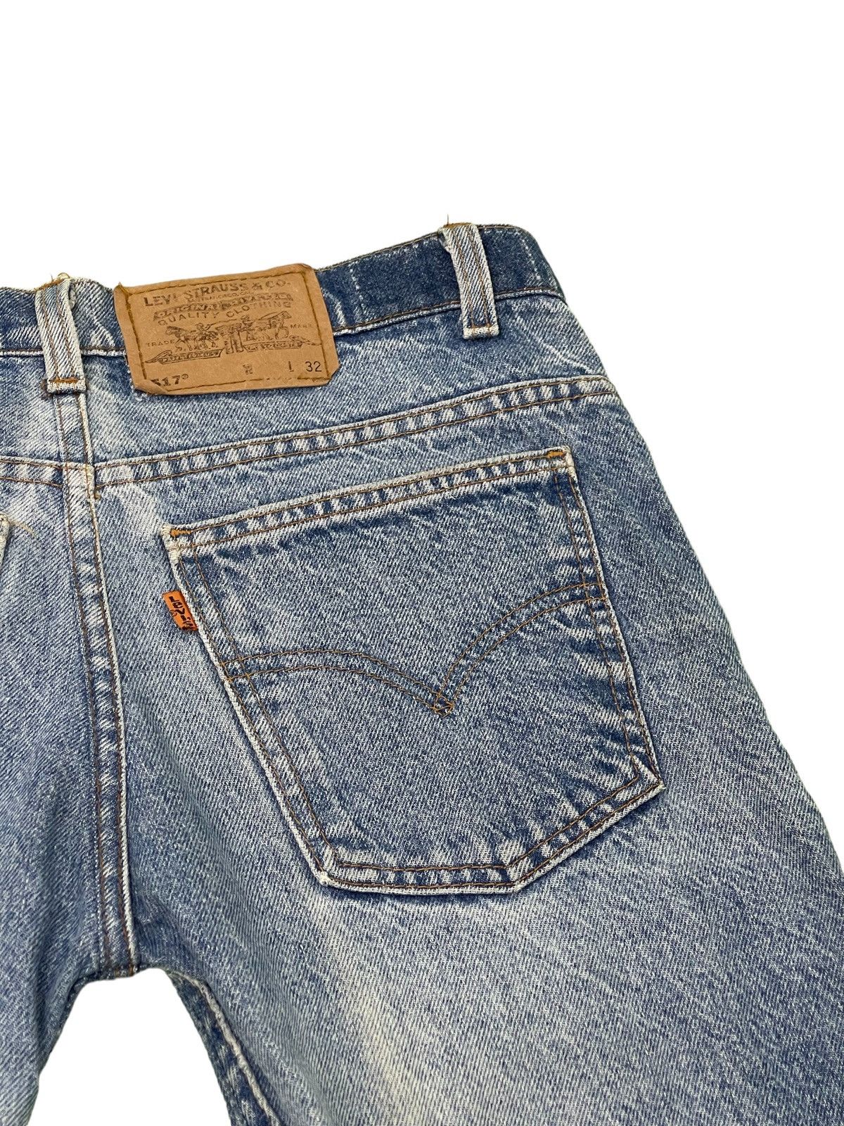 Levi's Vintage Clothing Flare Jeans 1995 Levi’s 517 USA Rebuild by Sample Japan 3🟦5 Size US 31 - 9 Thumbnail