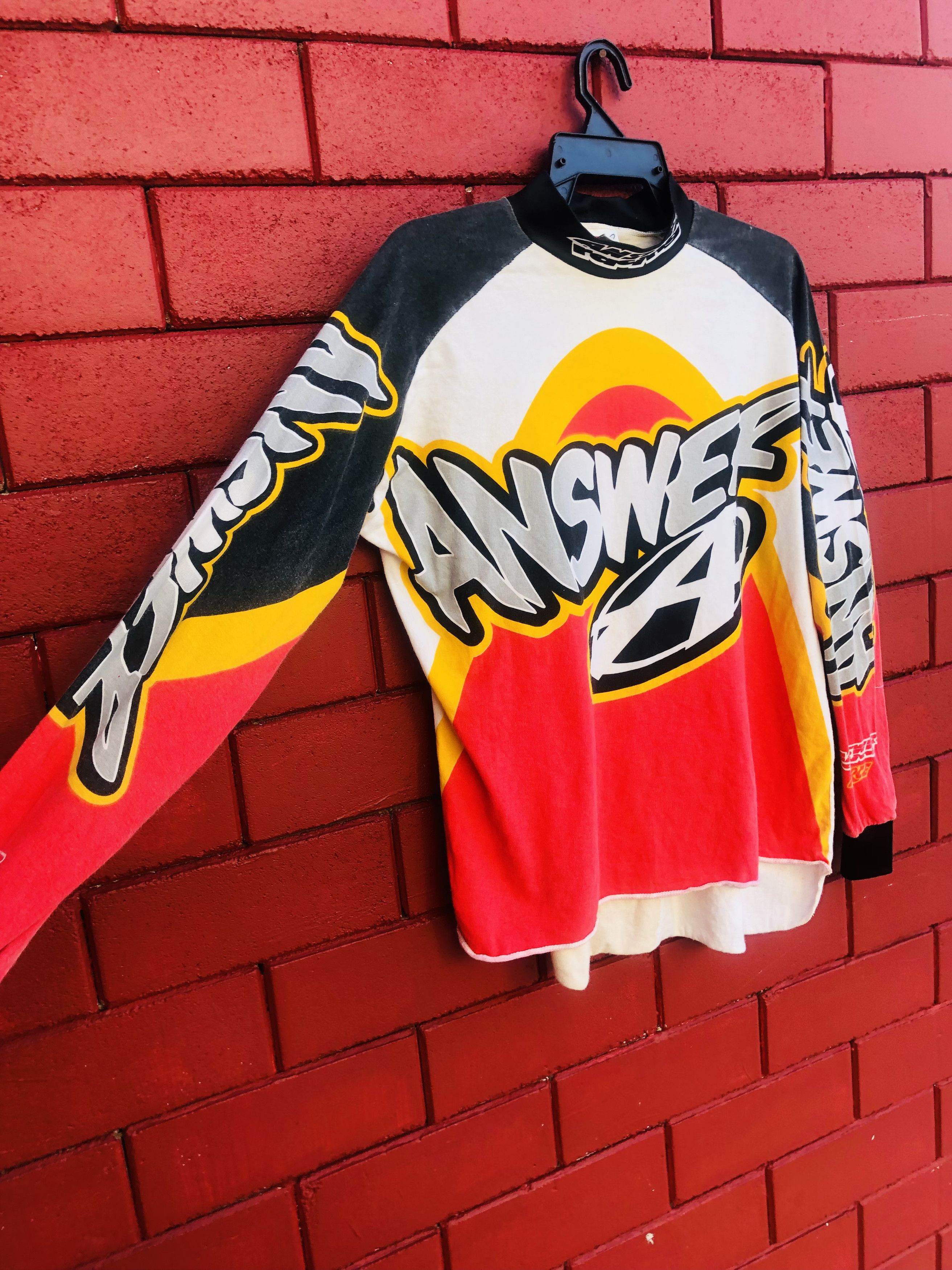 Japanese Brand × Vintage Vintage Answers Racing Adventure Motorspor Designer Style Size US L / EU 52-54 / 3 - 3 Thumbnail