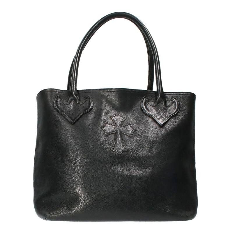 Chrome Hearts Leather Cross Tote Bag