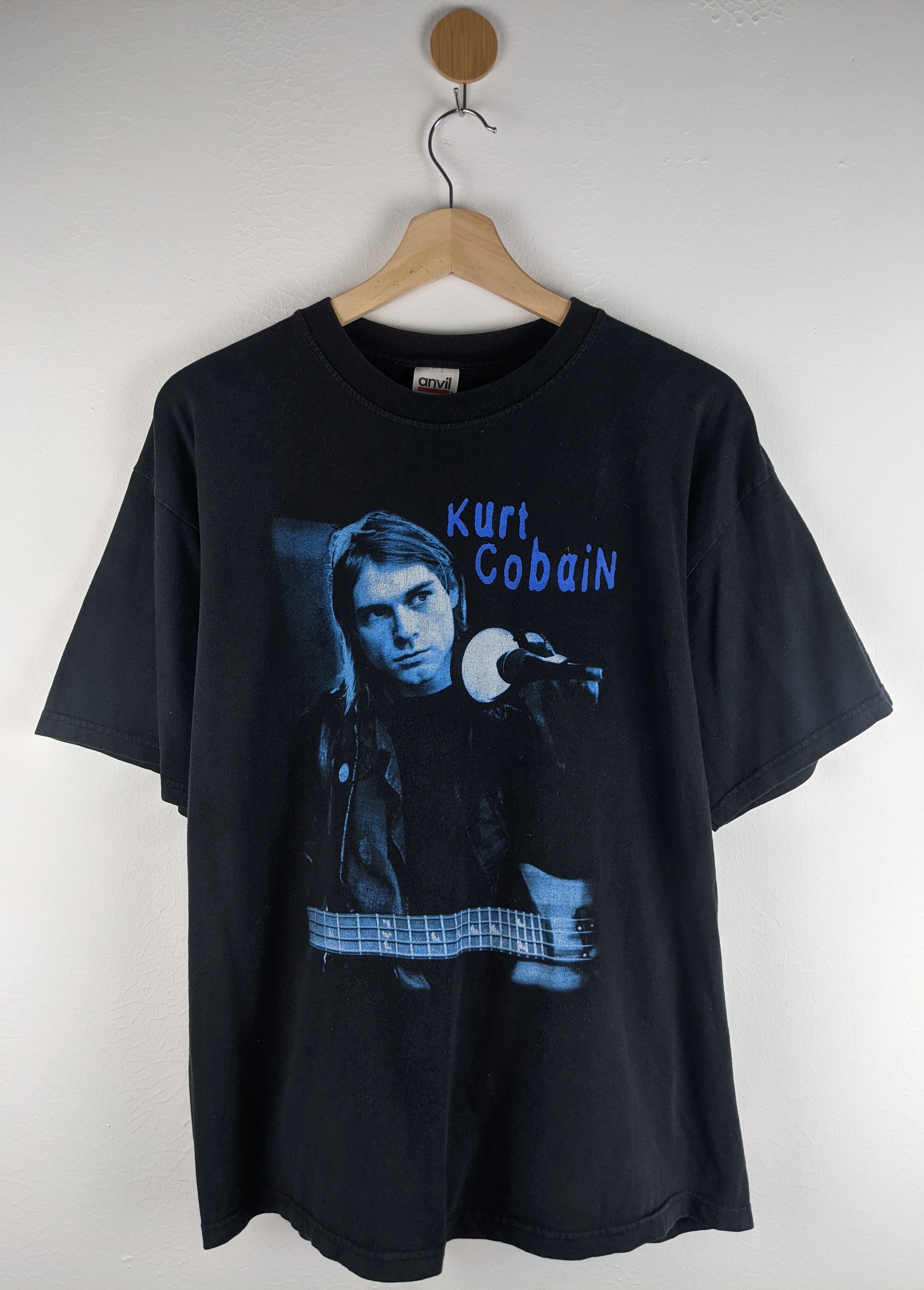 Pre-owned Band Tees X Vintage Kurt Cobain Nirvana Shirt Grunge Sonic Youth In Black