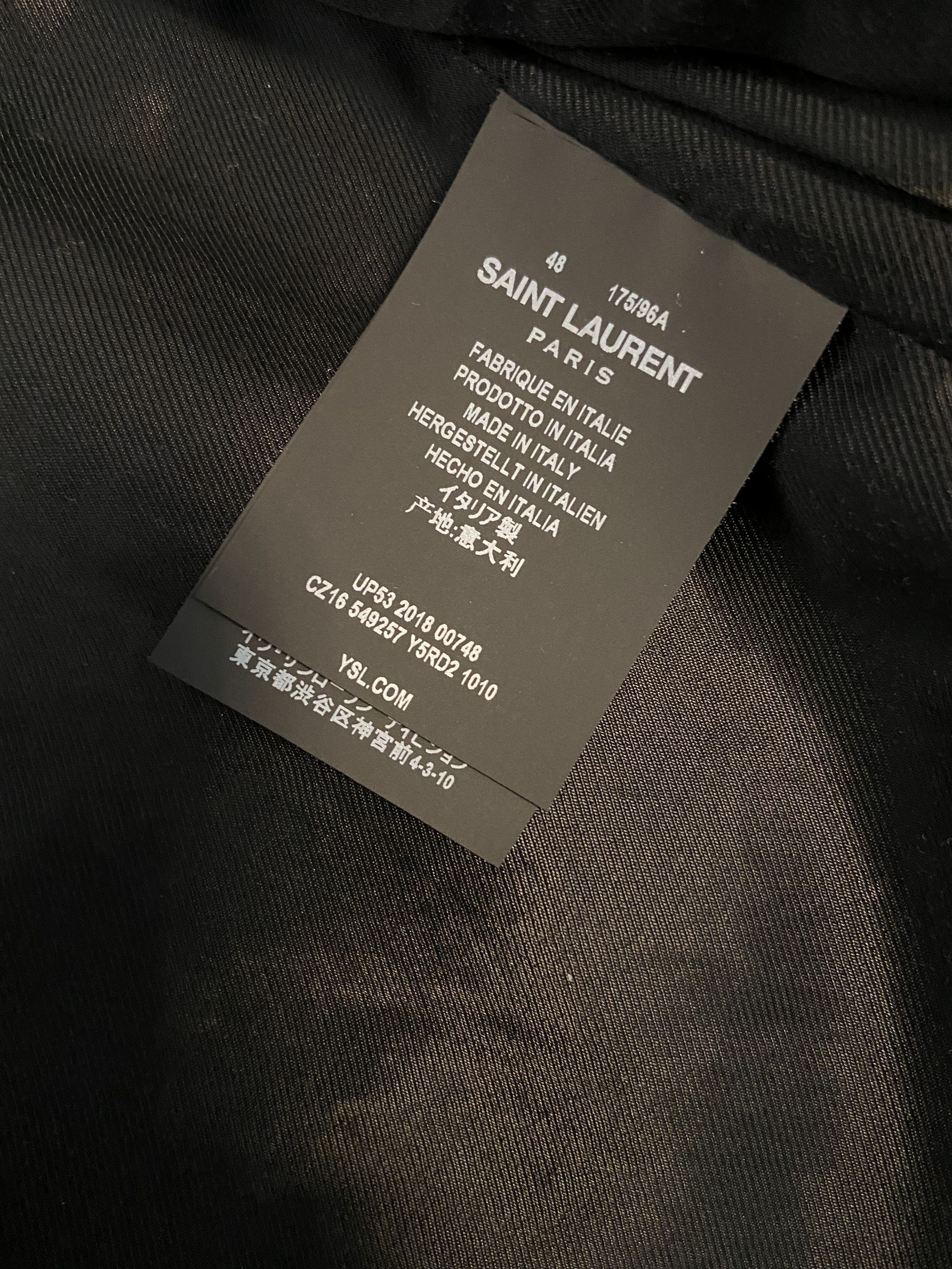Saint Laurent Paris SS19 Saint Laurent Runway Western Leather Jacket Size US M / EU 48-50 / 2 - 14 Thumbnail