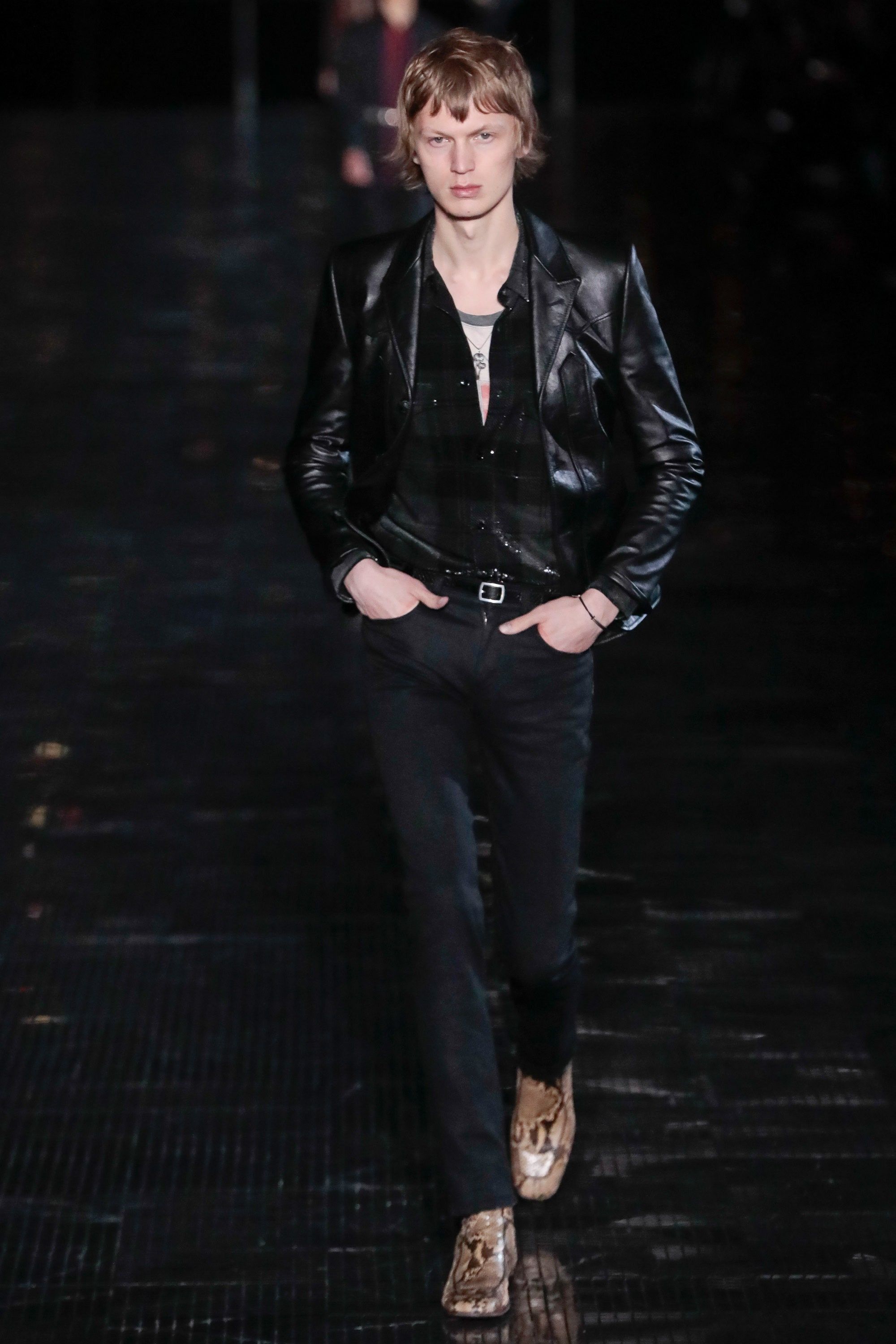 SS19 Saint Laurent Runway Western Leather Jacket
