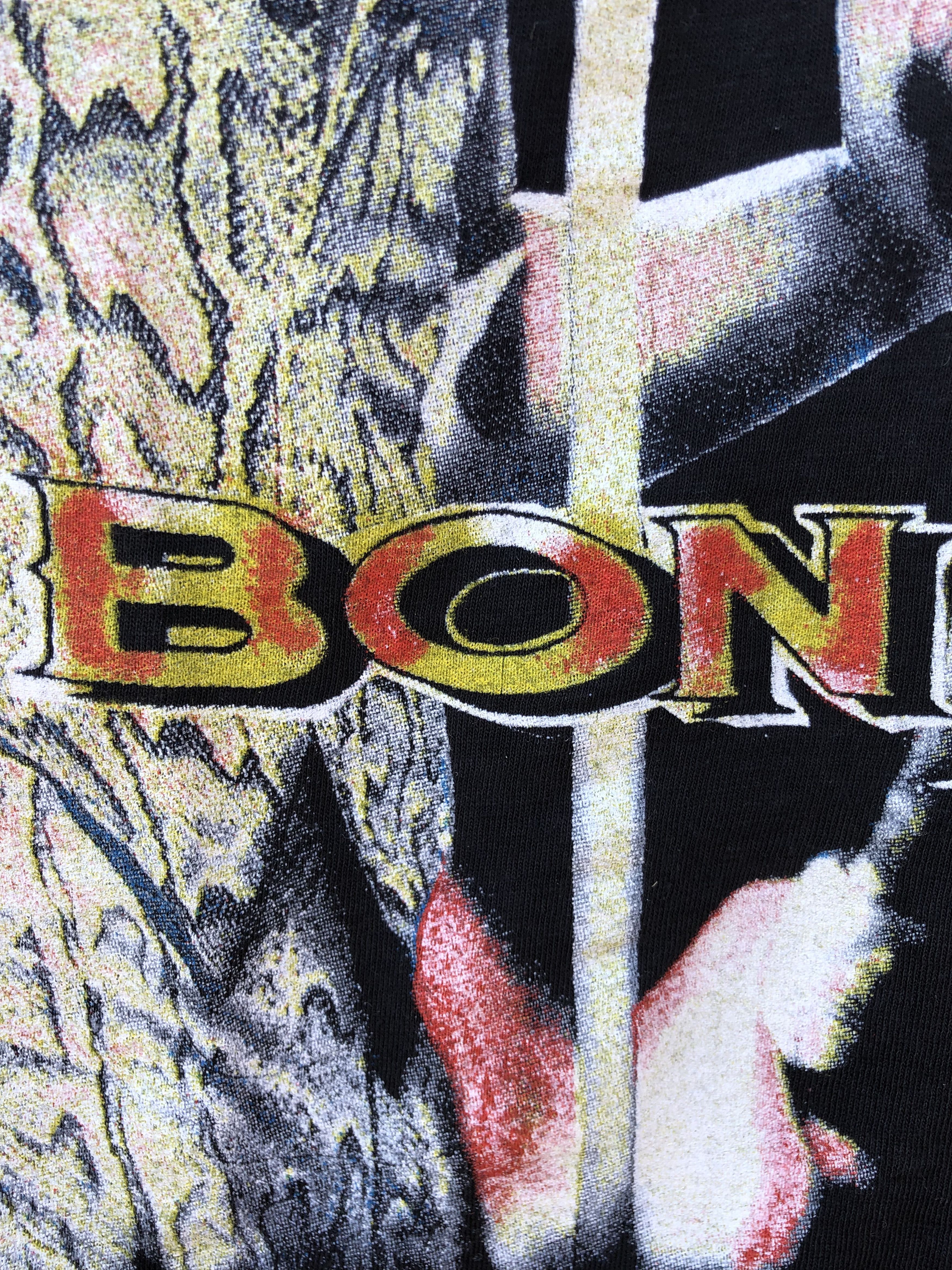 Band Tees Vintage 90s Bon Jovi (Van Halen Guns N' Roses David Bowie) Size US L / EU 52-54 / 3 - 5 Thumbnail