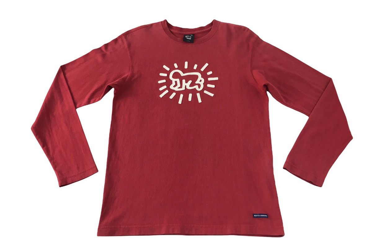 Japanese Brand × Keith Haring KEITH HARING RADIANT BABY RED LONG SLEEVE TEE Size US M / EU 48-50 / 2 - 1 Thumbnail