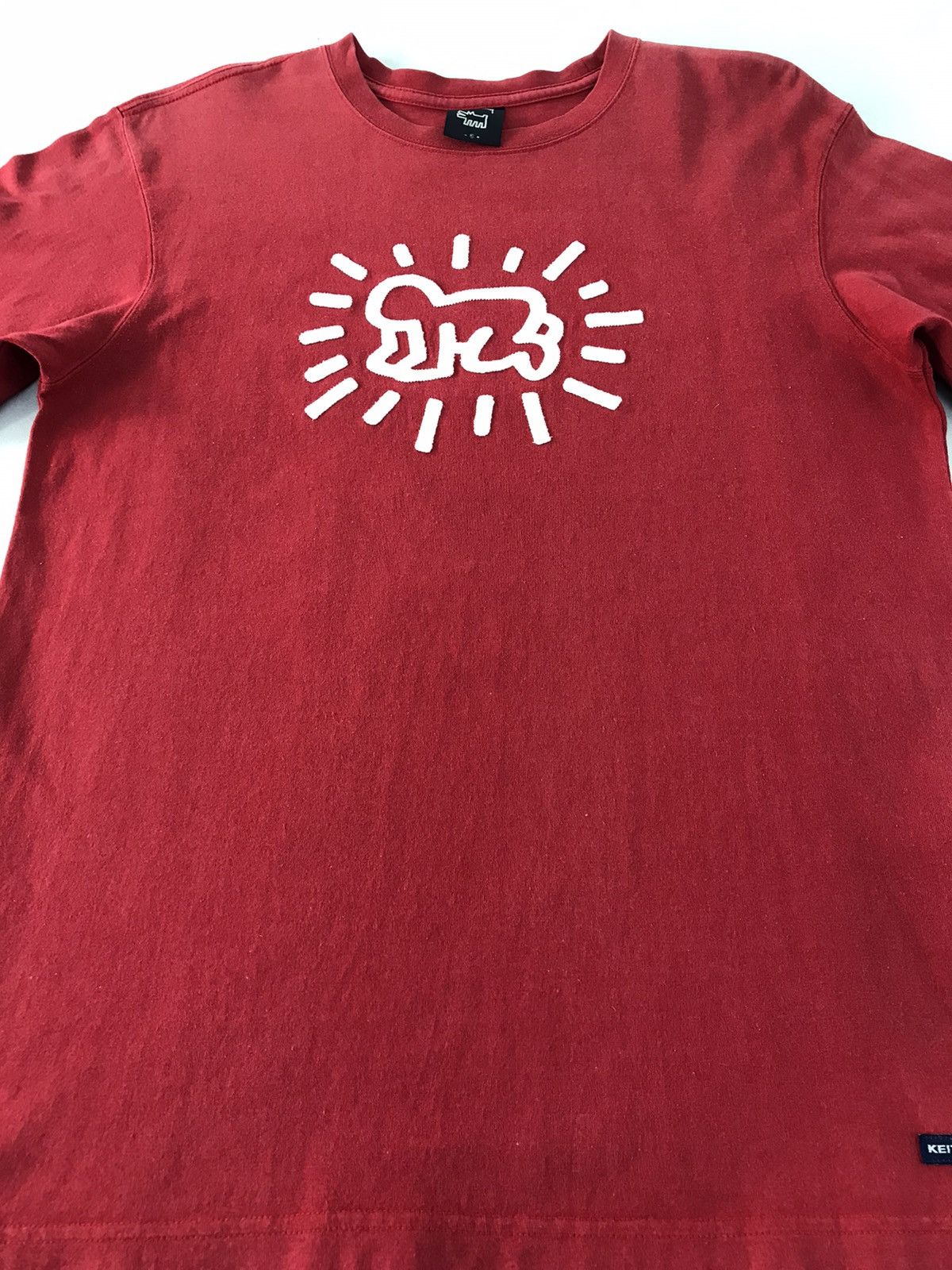Japanese Brand × Keith Haring KEITH HARING RADIANT BABY RED LONG SLEEVE TEE Size US M / EU 48-50 / 2 - 3 Thumbnail