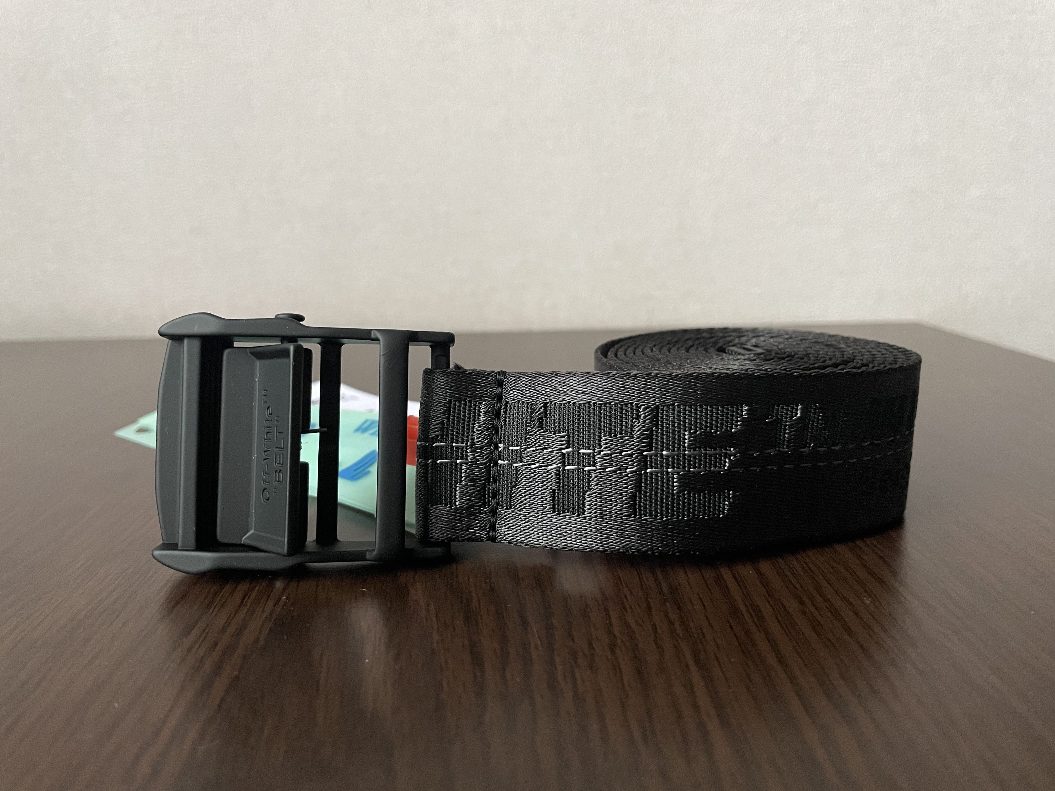 image of Off White Black Industrial Belt, Men's