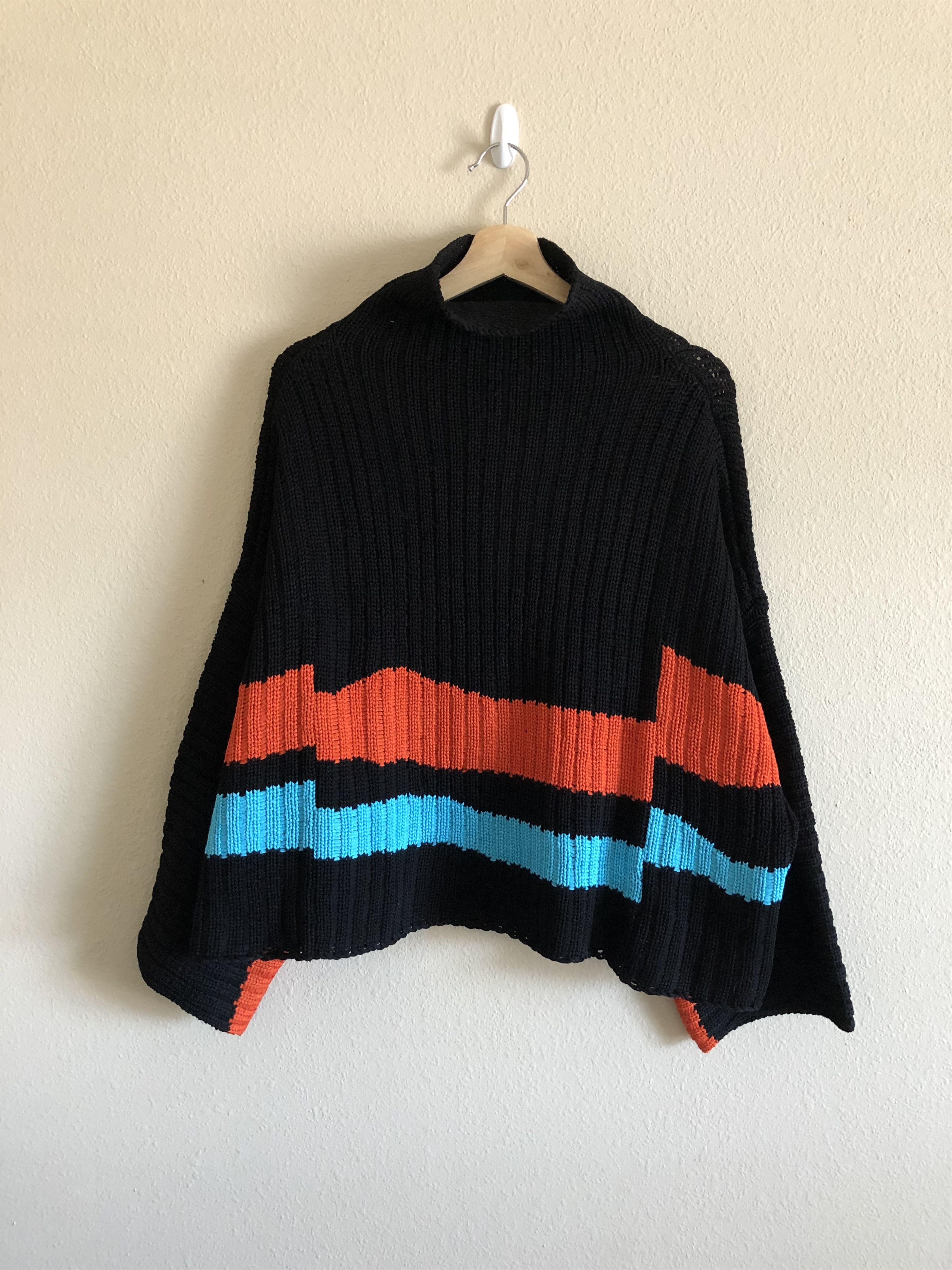 Pre-owned Eckhaus Latta Horizon Horizon Sweater In Green