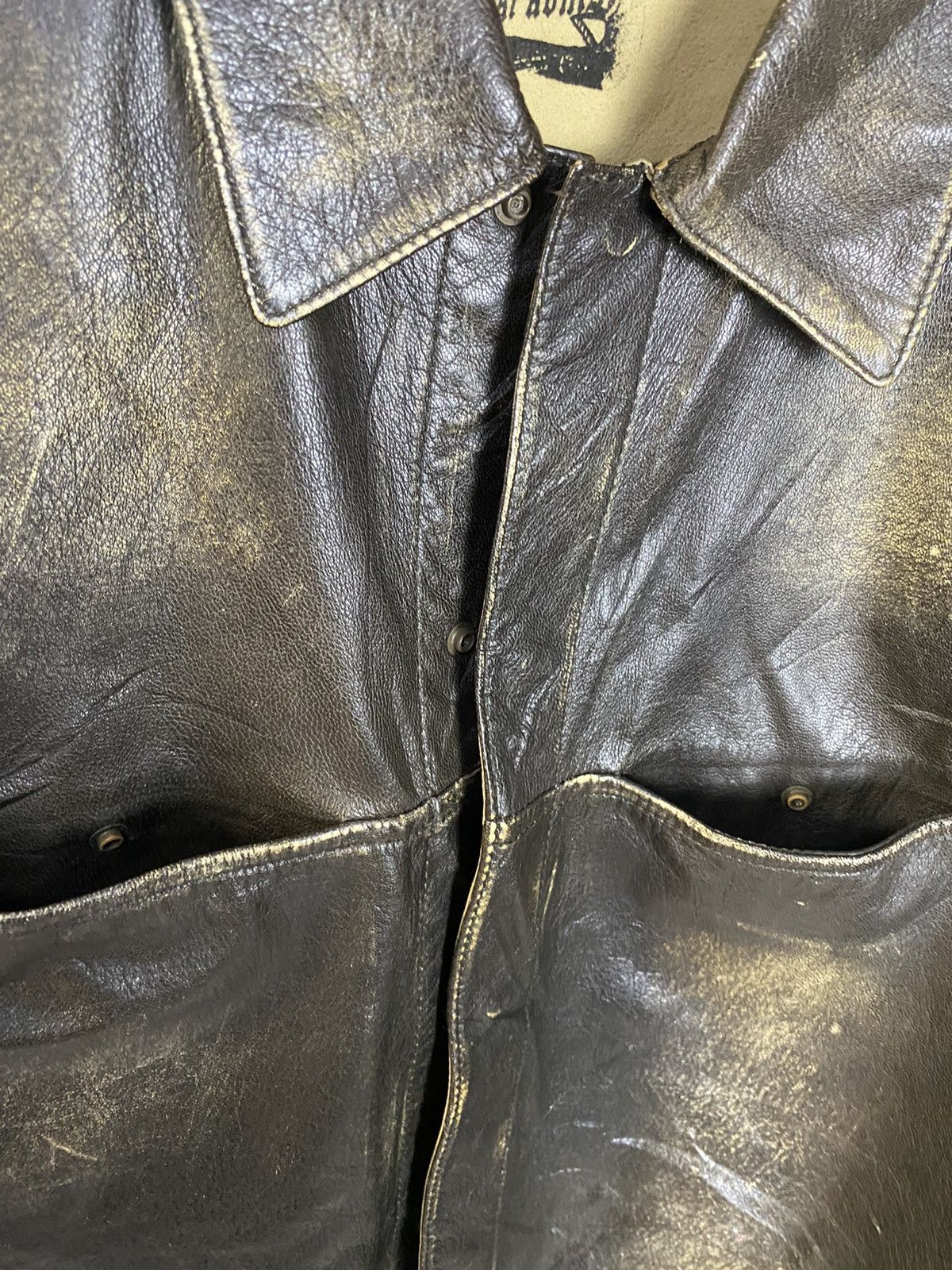 Japanese Brand × Yoshiyuki Konishi Vintage Yoshiku Konishi Leather Jacket Size L / US 10 / IT 46 - 6 Thumbnail
